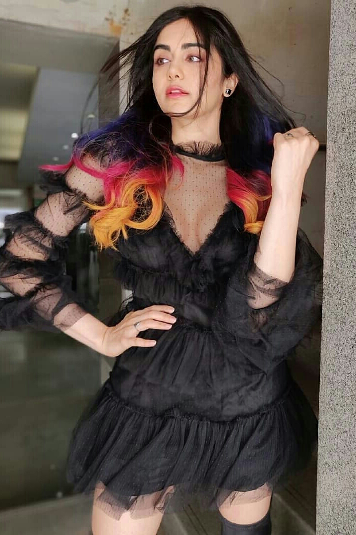 Hot Adah Sharma Gorgeous Beauty Stills In Black