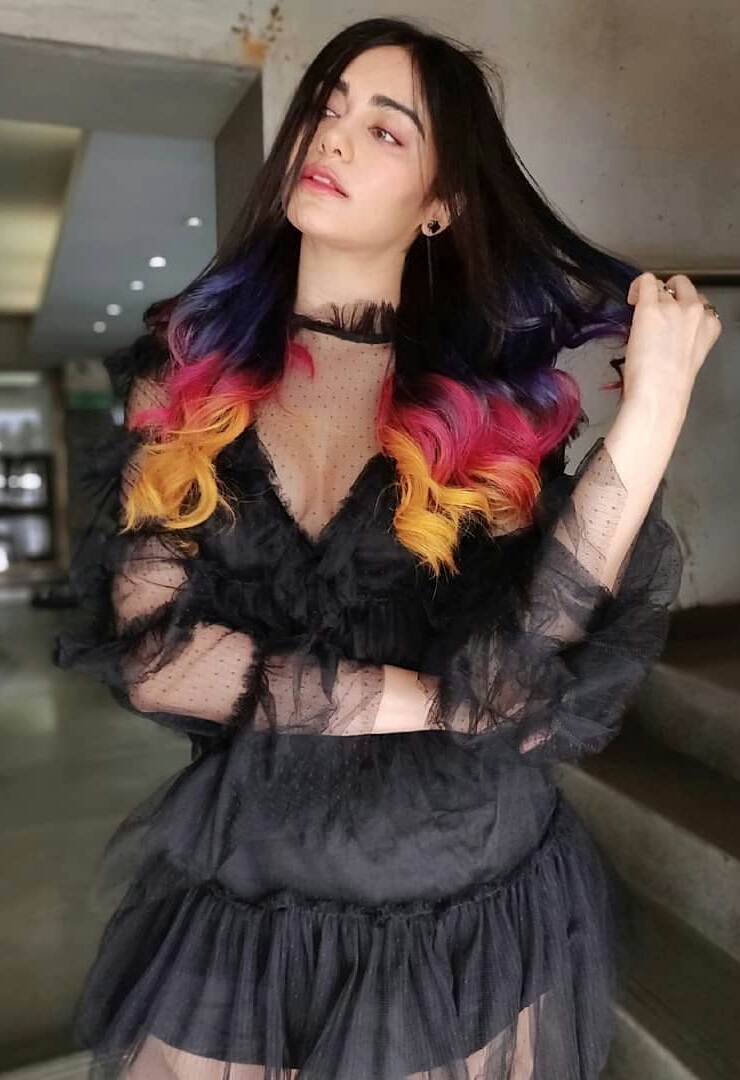 Hot Adah Sharma Gorgeous Beauty Stills In Black