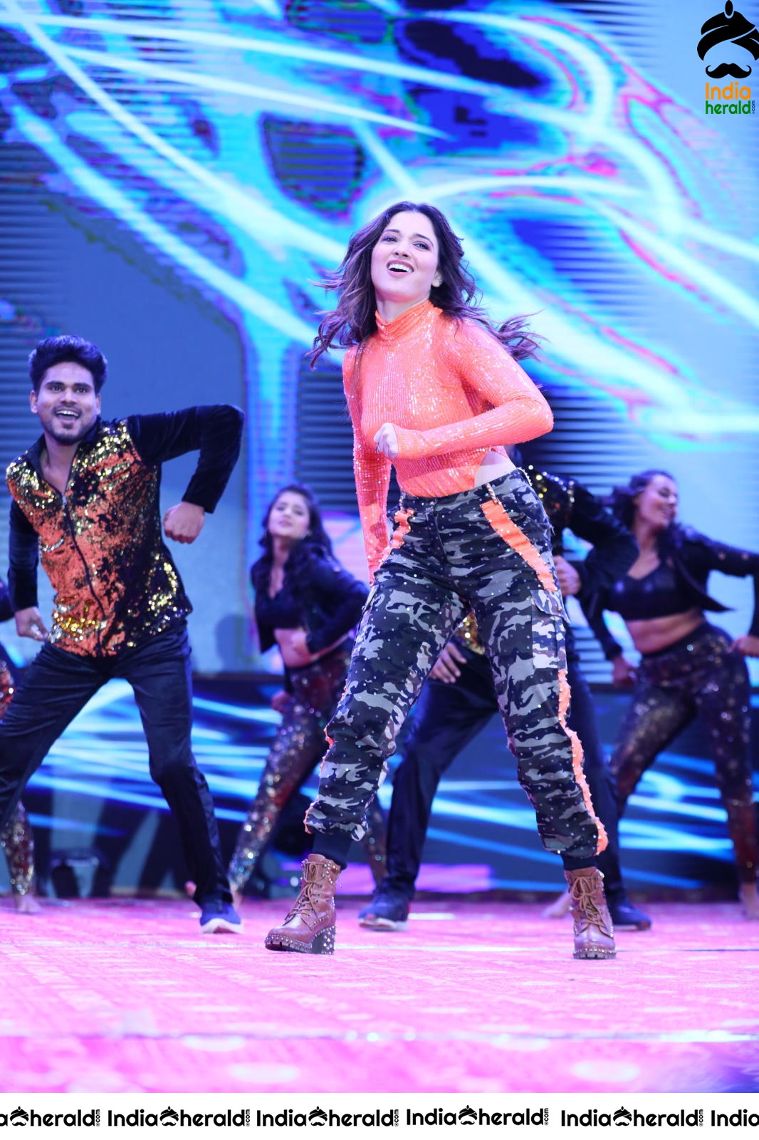 Hot Dance of Tamannaah On the Stage at Sarileru Neekevvaru event Set 1