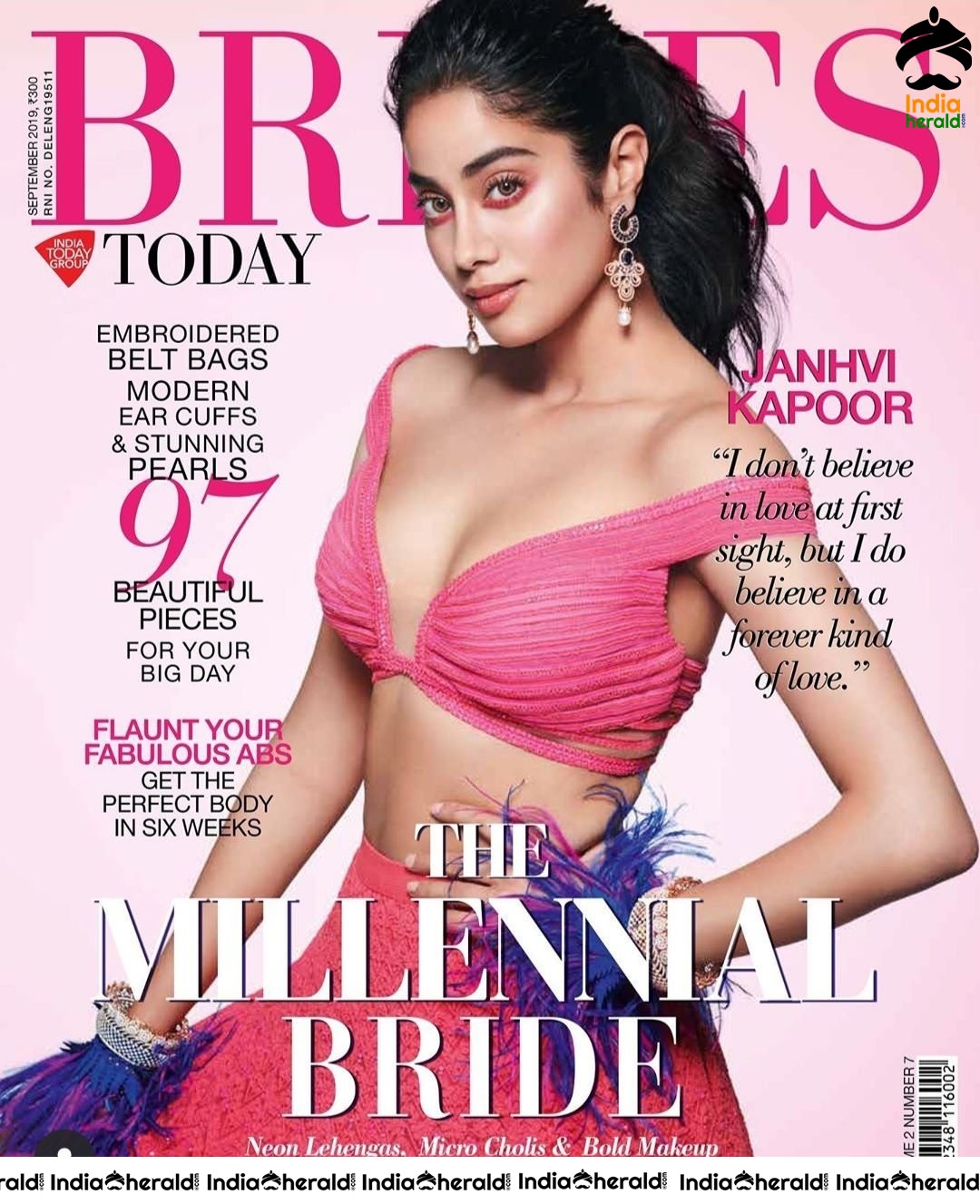 Hot Jahnvi Kapoor For Brides Today Magazine