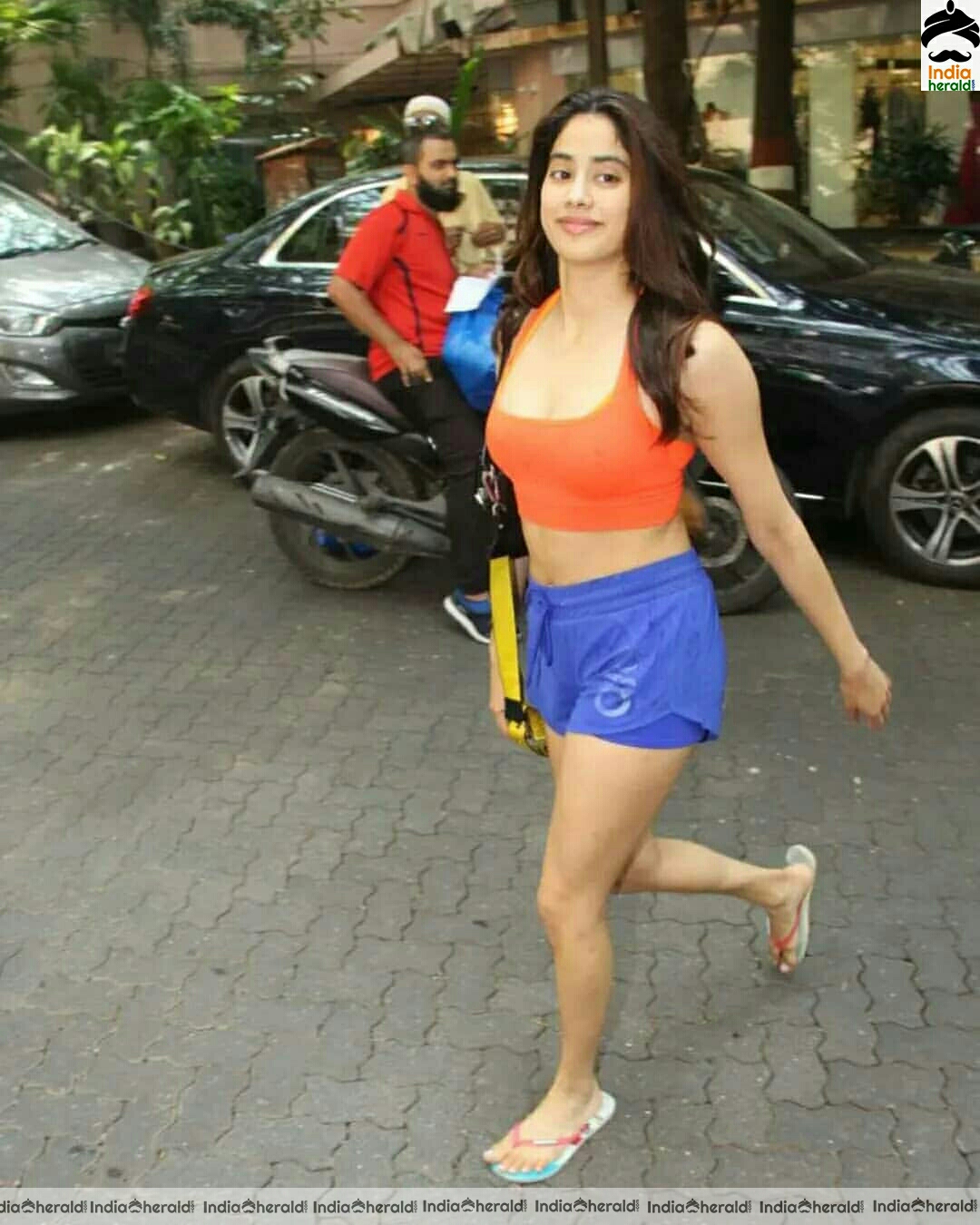 Hot Janhvi Kapoor Spotted Outside At Juhu