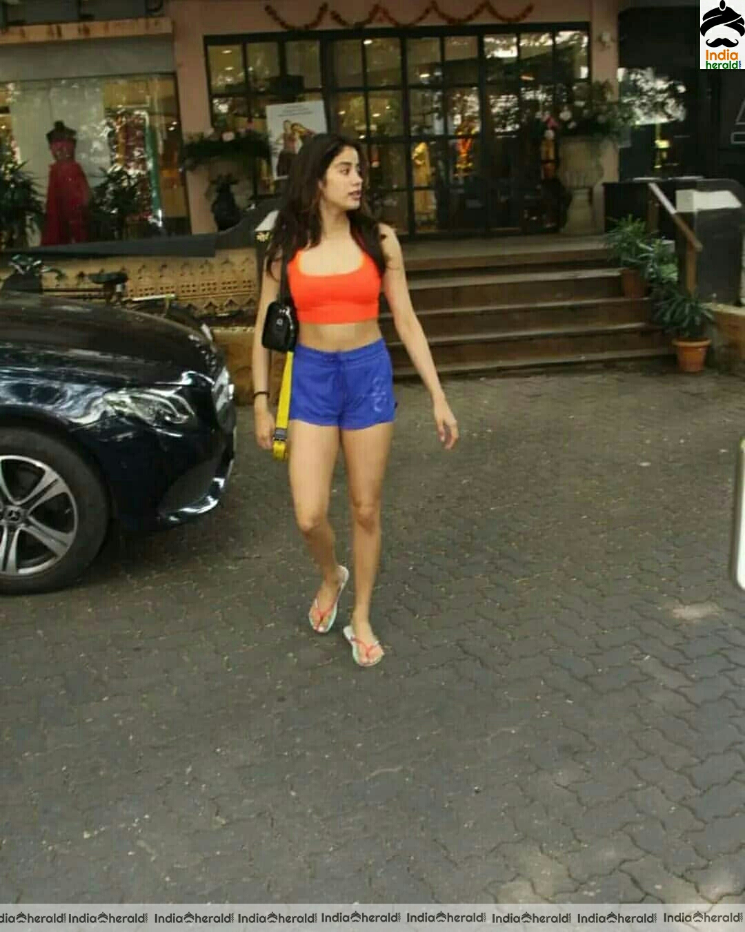 Hot Janhvi Kapoor Spotted Outside At Juhu