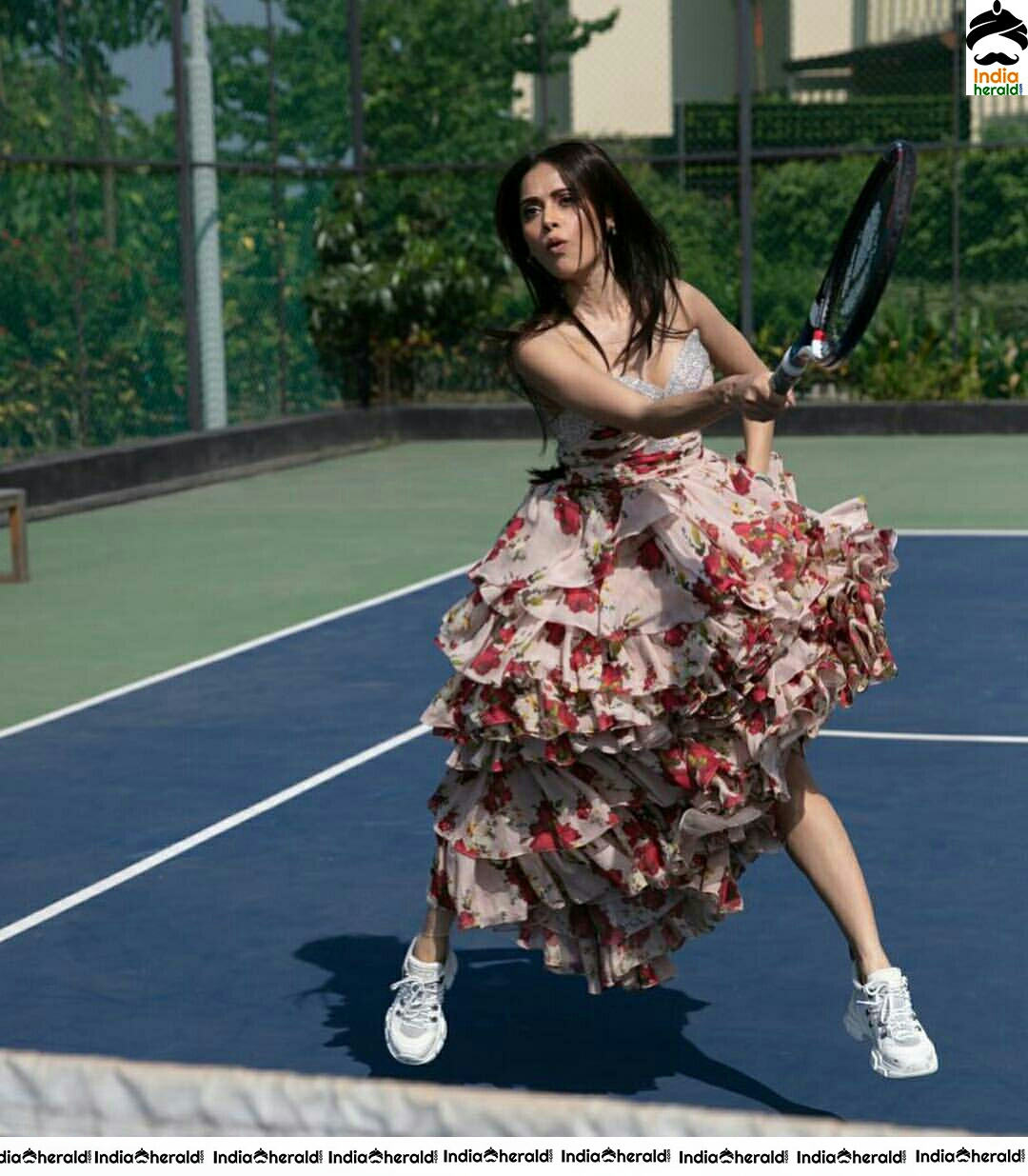 Hot Nushrat Bharucha Playing Tennis In A Sexy Way