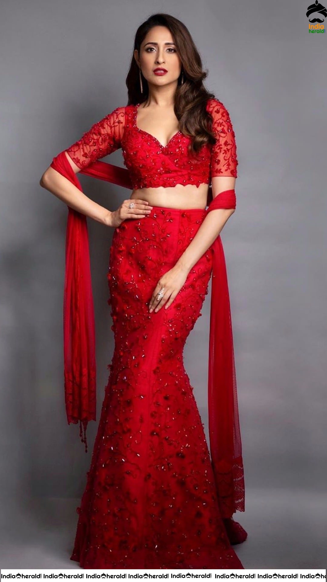Hot Pragya Jaiswal Shows Her waistline For A Red Hot Photoshoot