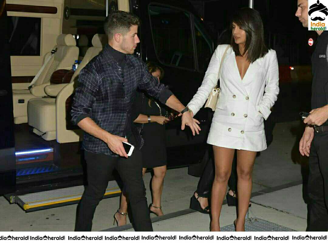 Hot Priyanka Chopra Nick Jonas Spotted At Encino CA Set 1