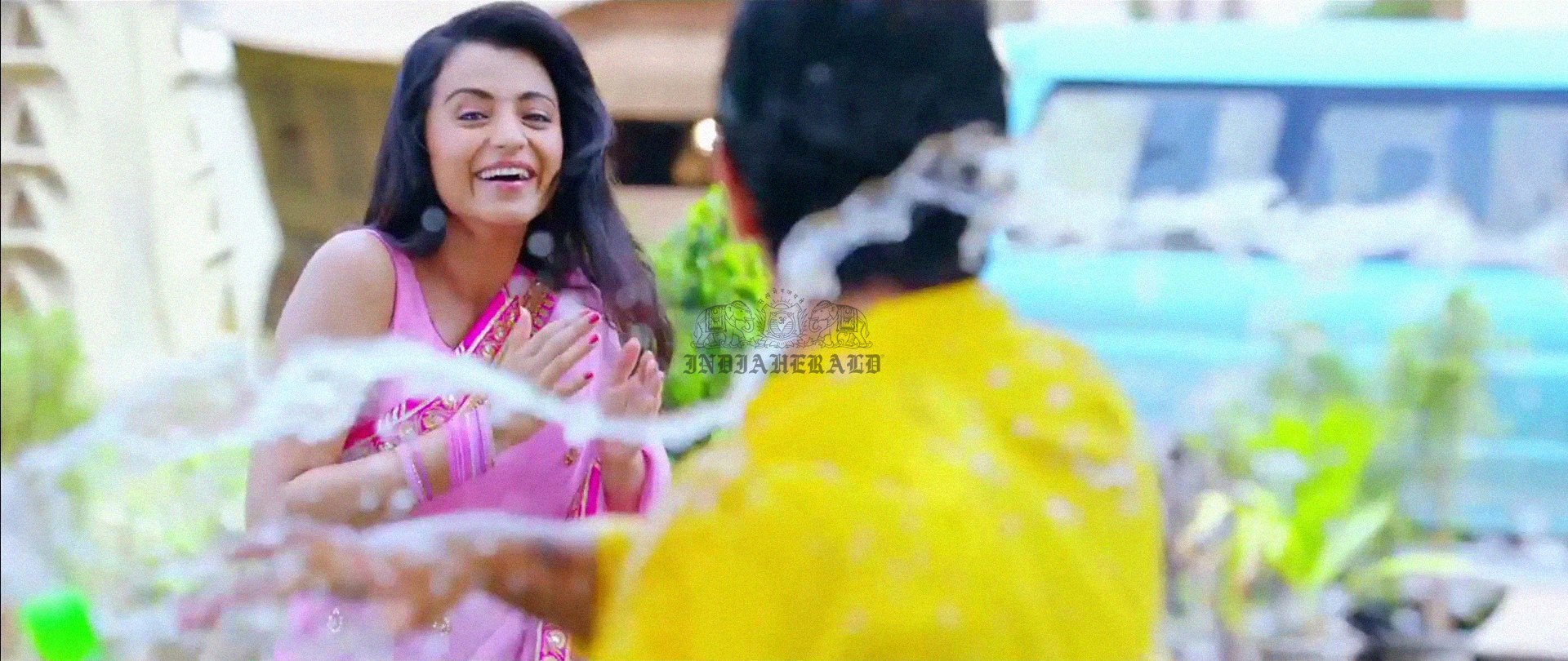 Hottest Photos of Trisha getting Wet and stripping her Saree Set 1