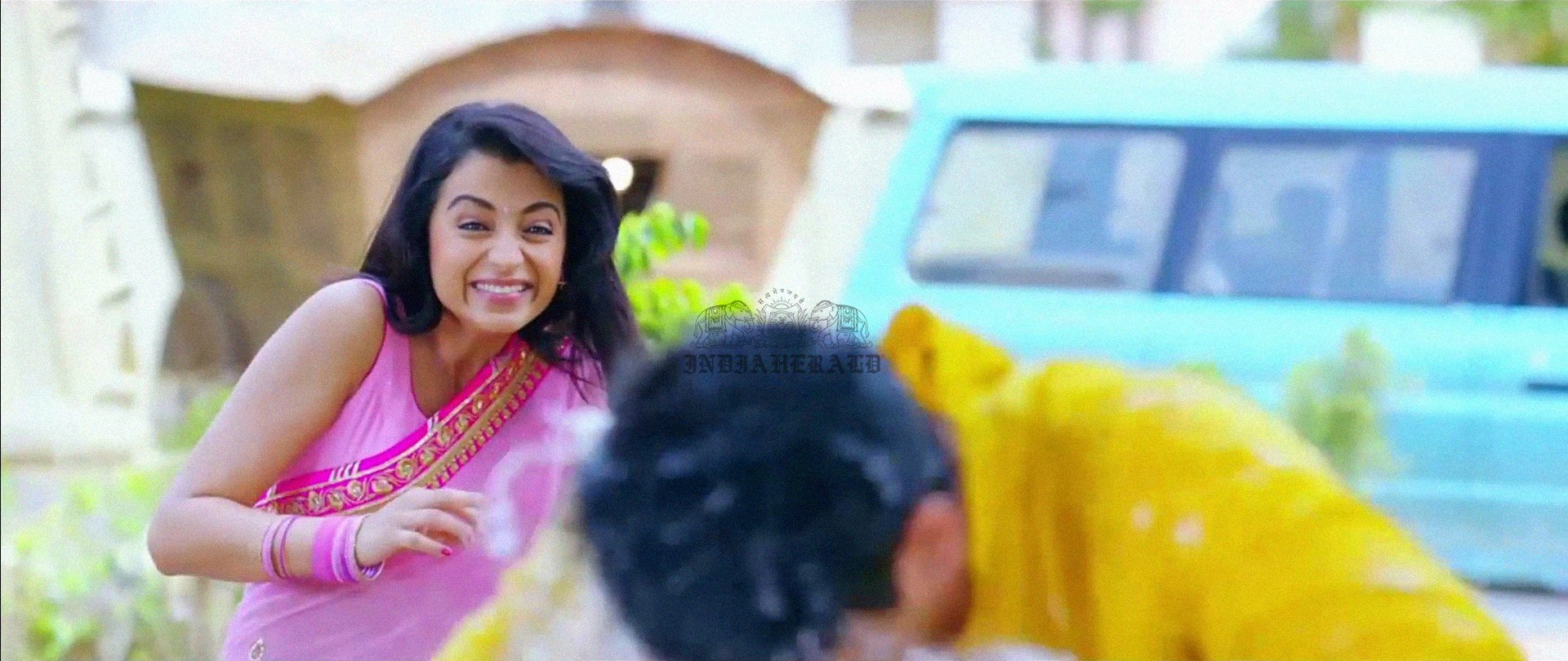 Hottest Photos of Trisha getting Wet and stripping her Saree Set 1