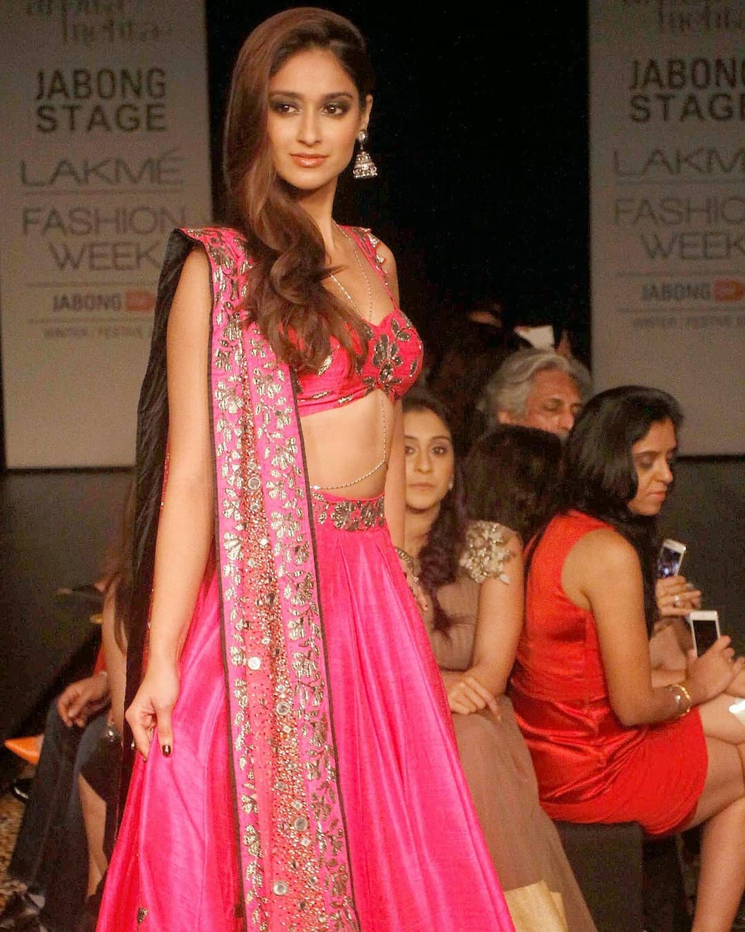 Ileana Walks The Ramp In A Waist Revealing Dress