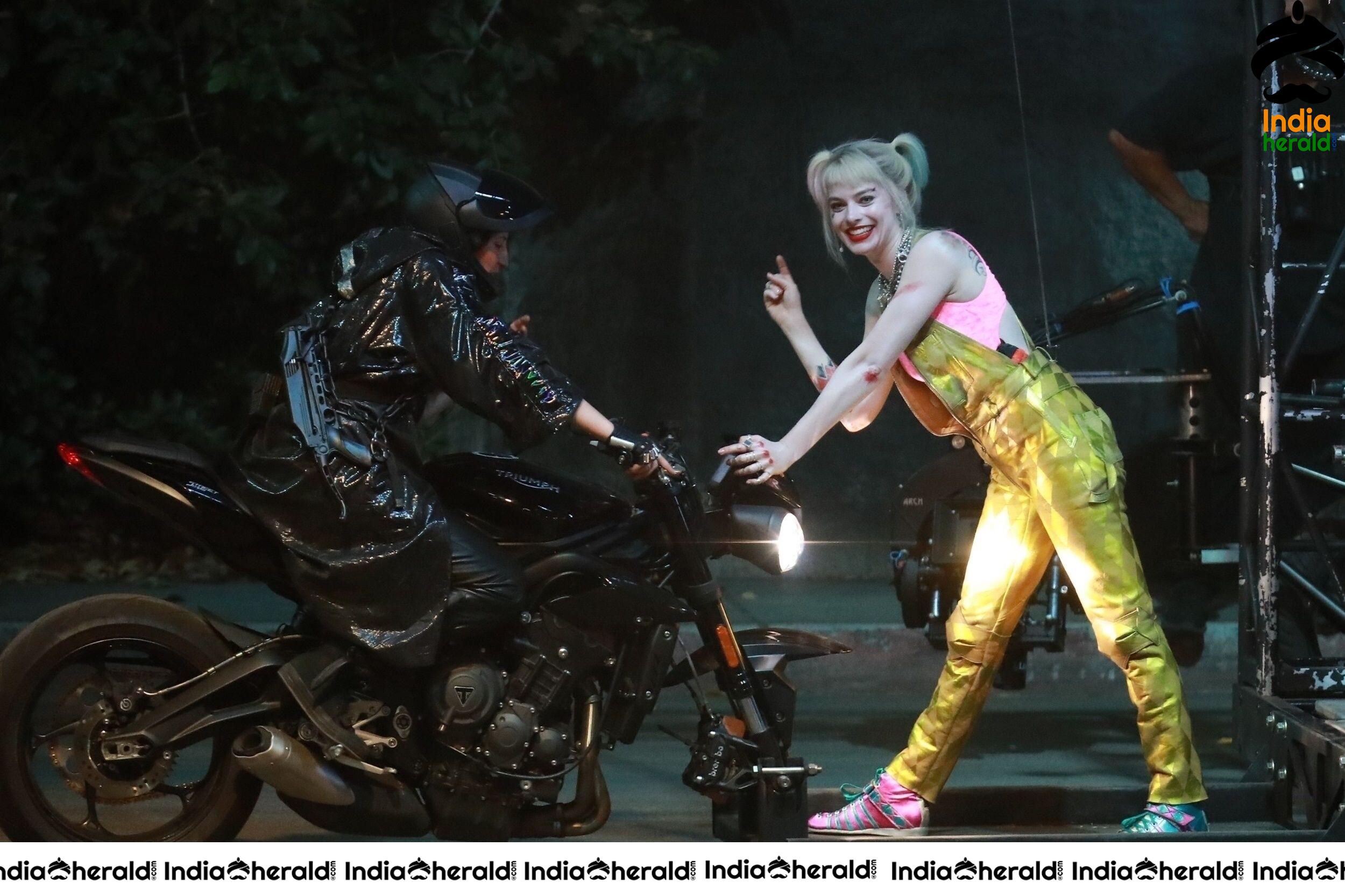 India Herald Exclusive Margot Robbie On The Sets Of Birds Of Prey At LA Set 1