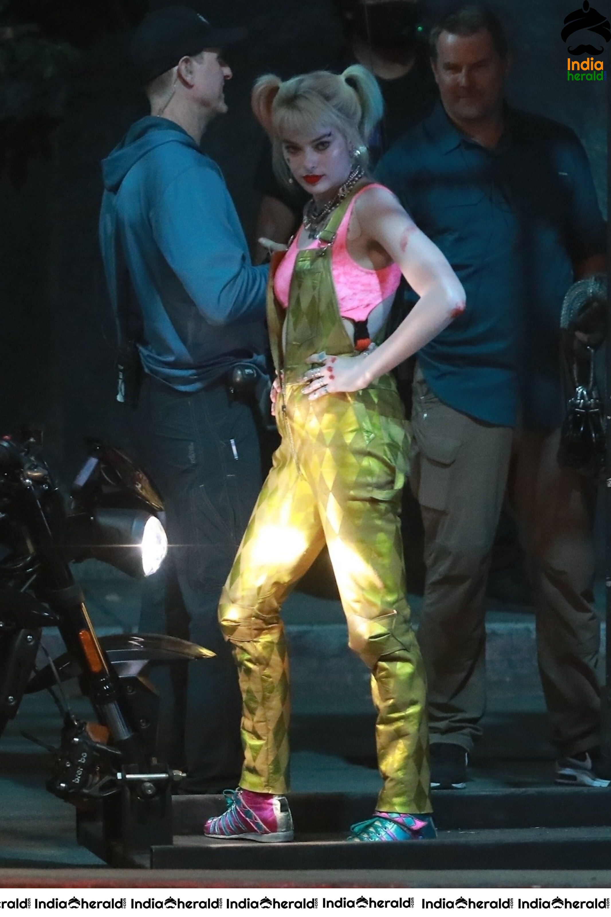 India Herald Exclusive Margot Robbie On The Sets Of Birds Of Prey At LA Set 1