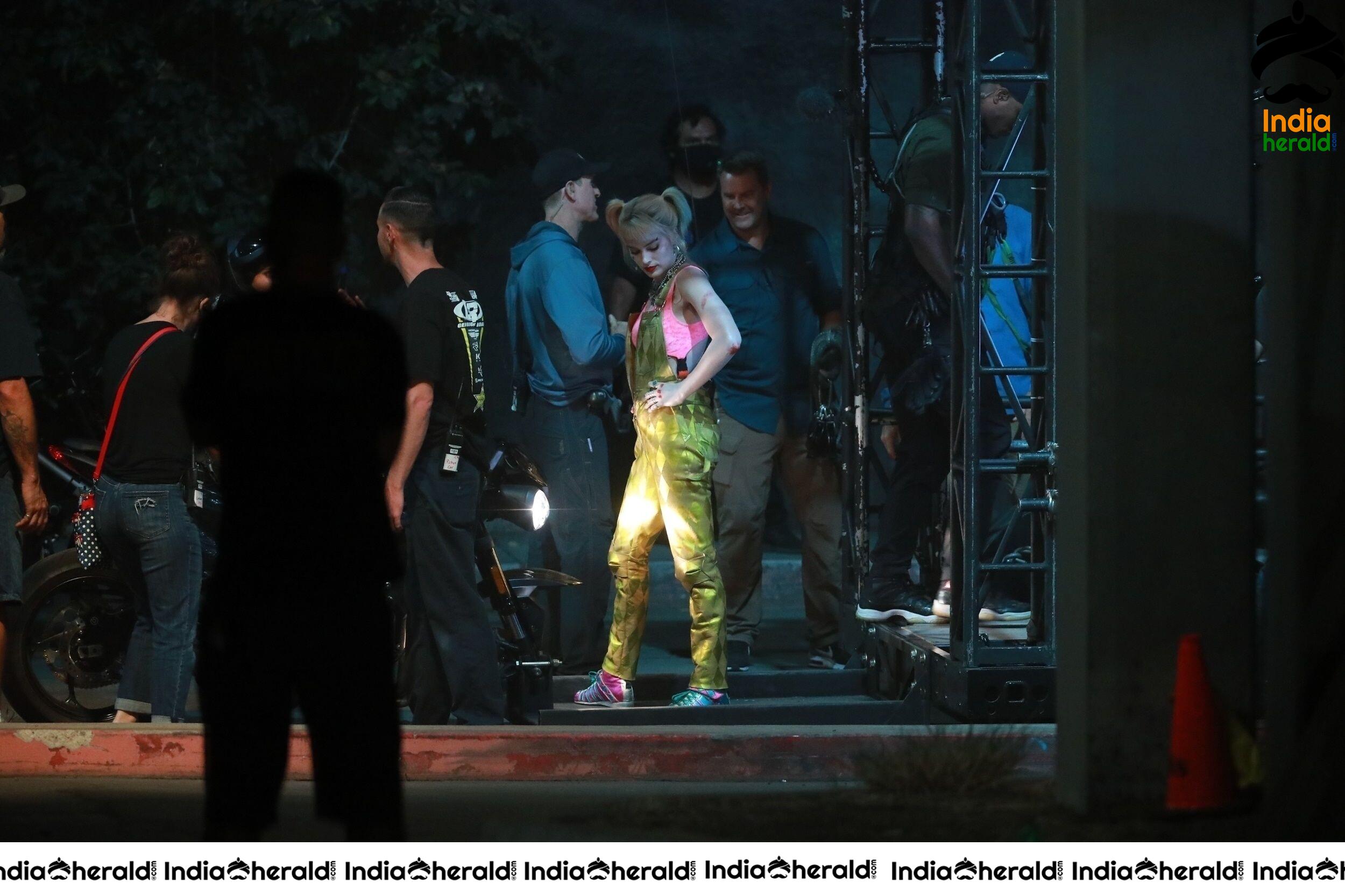India Herald Exclusive Margot Robbie On The Sets Of Birds Of Prey At LA Set 1