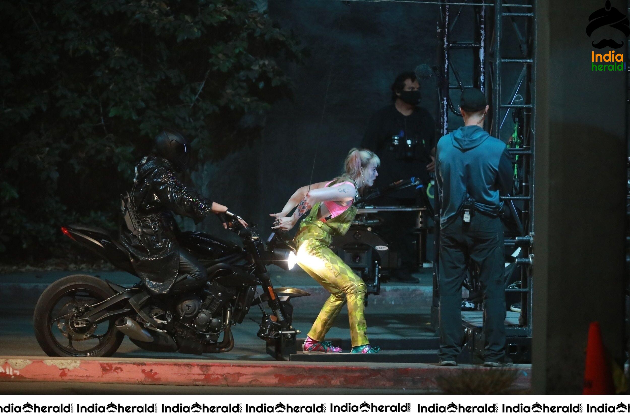 India Herald Exclusive Margot Robbie On The Sets Of Birds Of Prey At LA Set 1