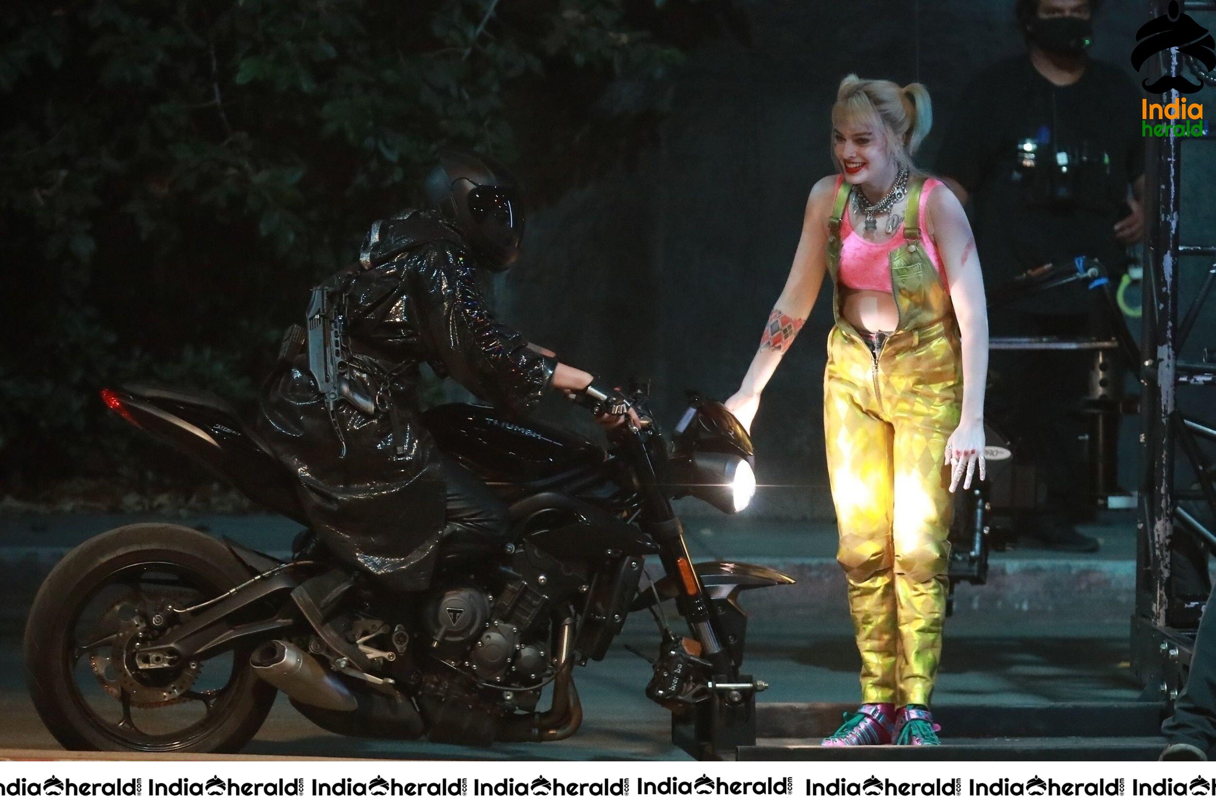 India Herald Exclusive Margot Robbie On The Sets Of Birds Of Prey At LA Set 1