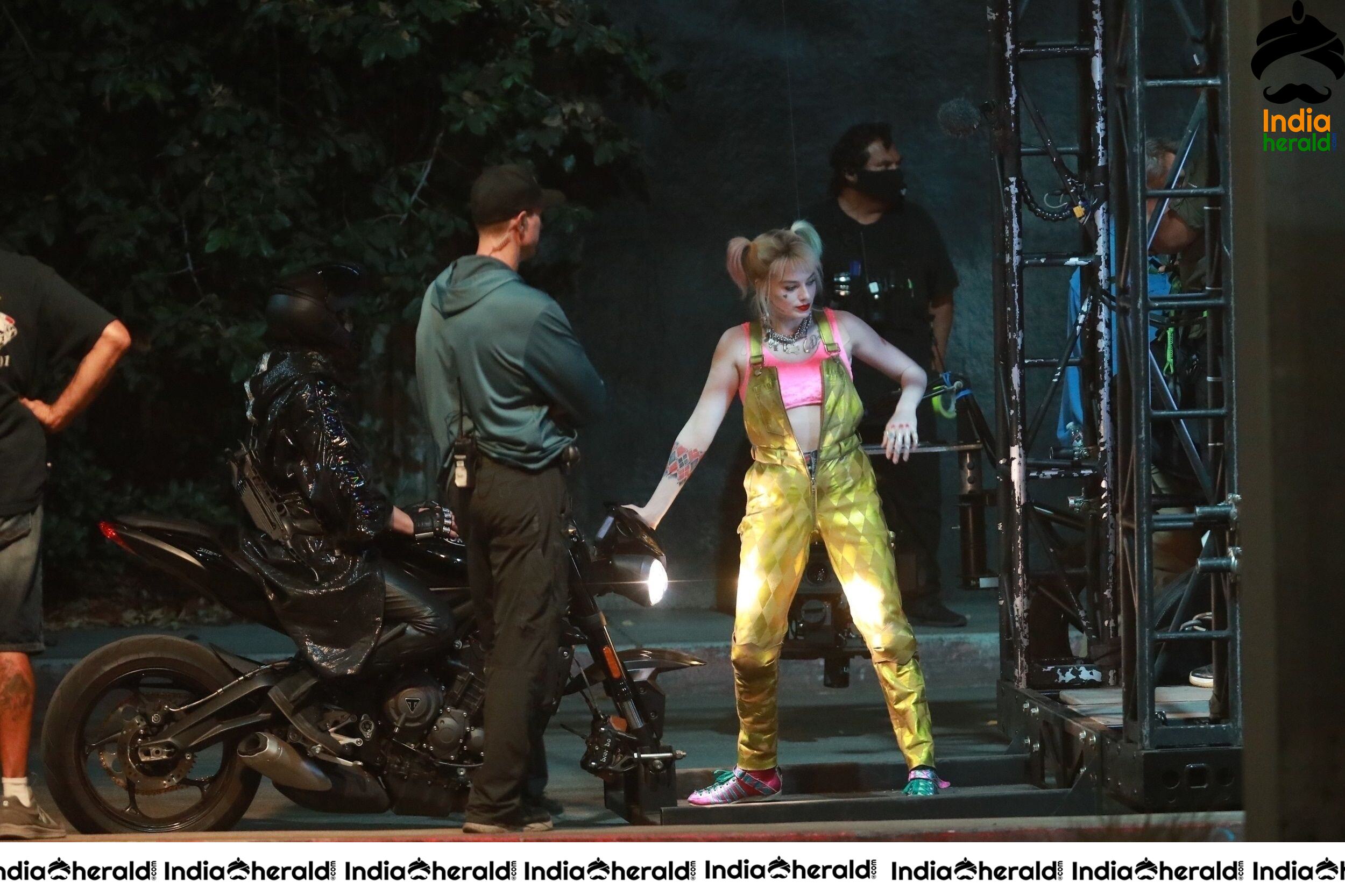India Herald Exclusive Margot Robbie On The Sets Of Birds Of Prey At LA Set 1