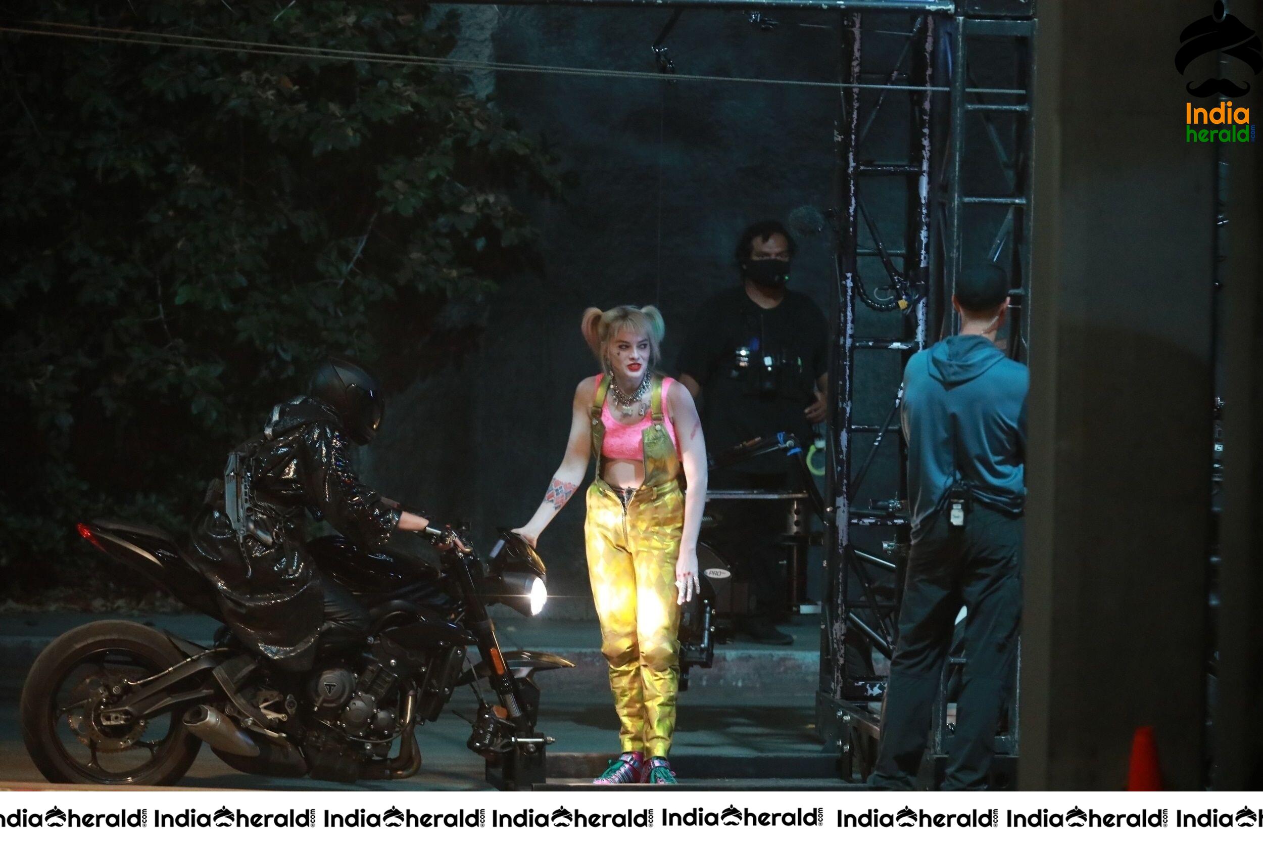 India Herald Exclusive Margot Robbie On The Sets Of Birds Of Prey At LA Set 1