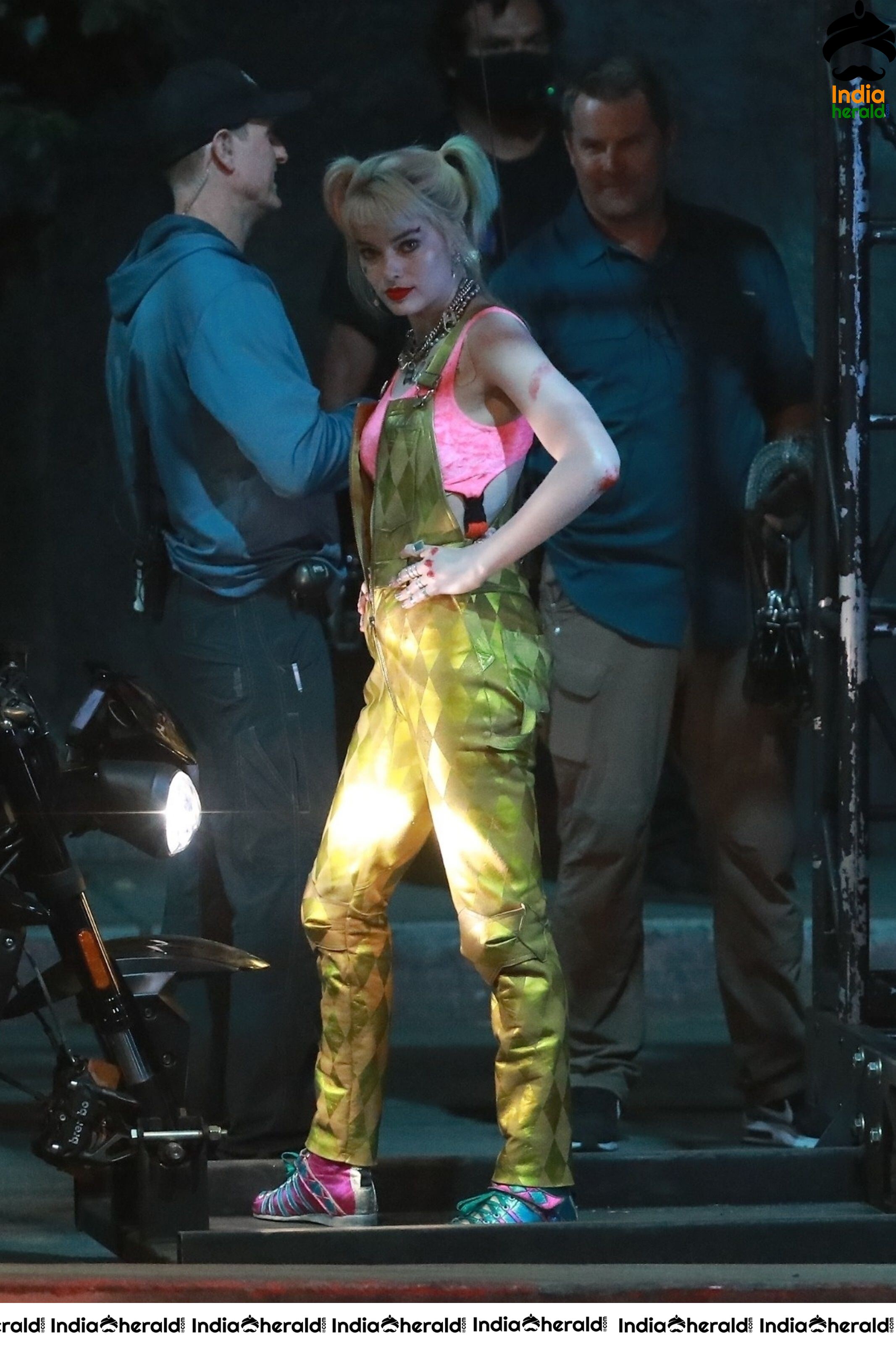 India Herald Exclusive Margot Robbie On The Sets Of Birds Of Prey At LA Set 1
