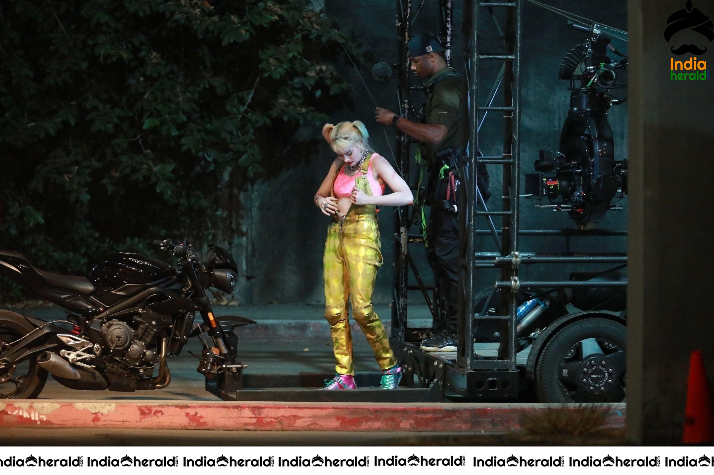 India Herald Exclusive Margot Robbie On The Sets Of Birds Of Prey At LA Set 2