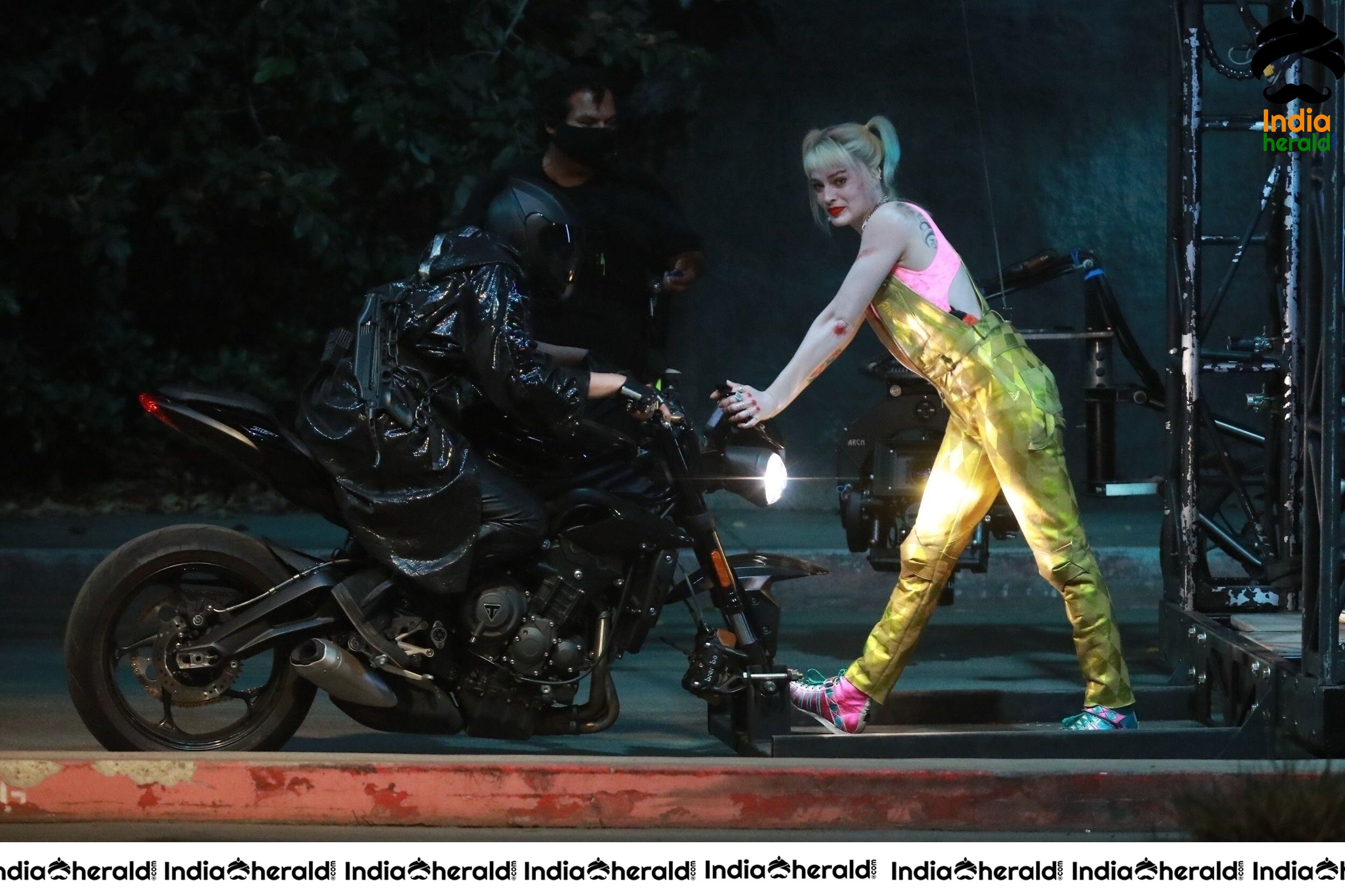 India Herald Exclusive Margot Robbie On The Sets Of Birds Of Prey At LA Set 2