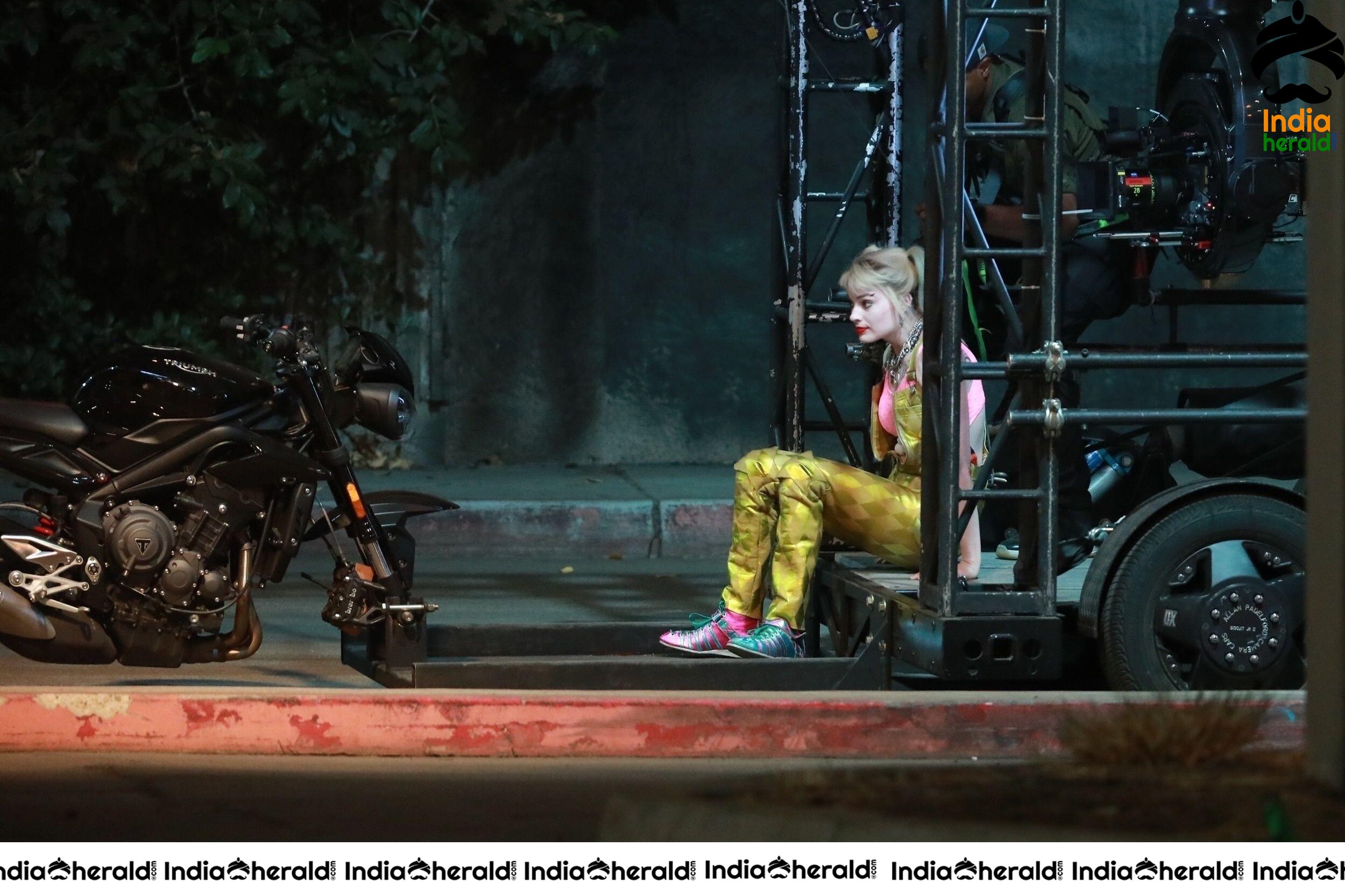 India Herald Exclusive Margot Robbie On The Sets Of Birds Of Prey At LA Set 3