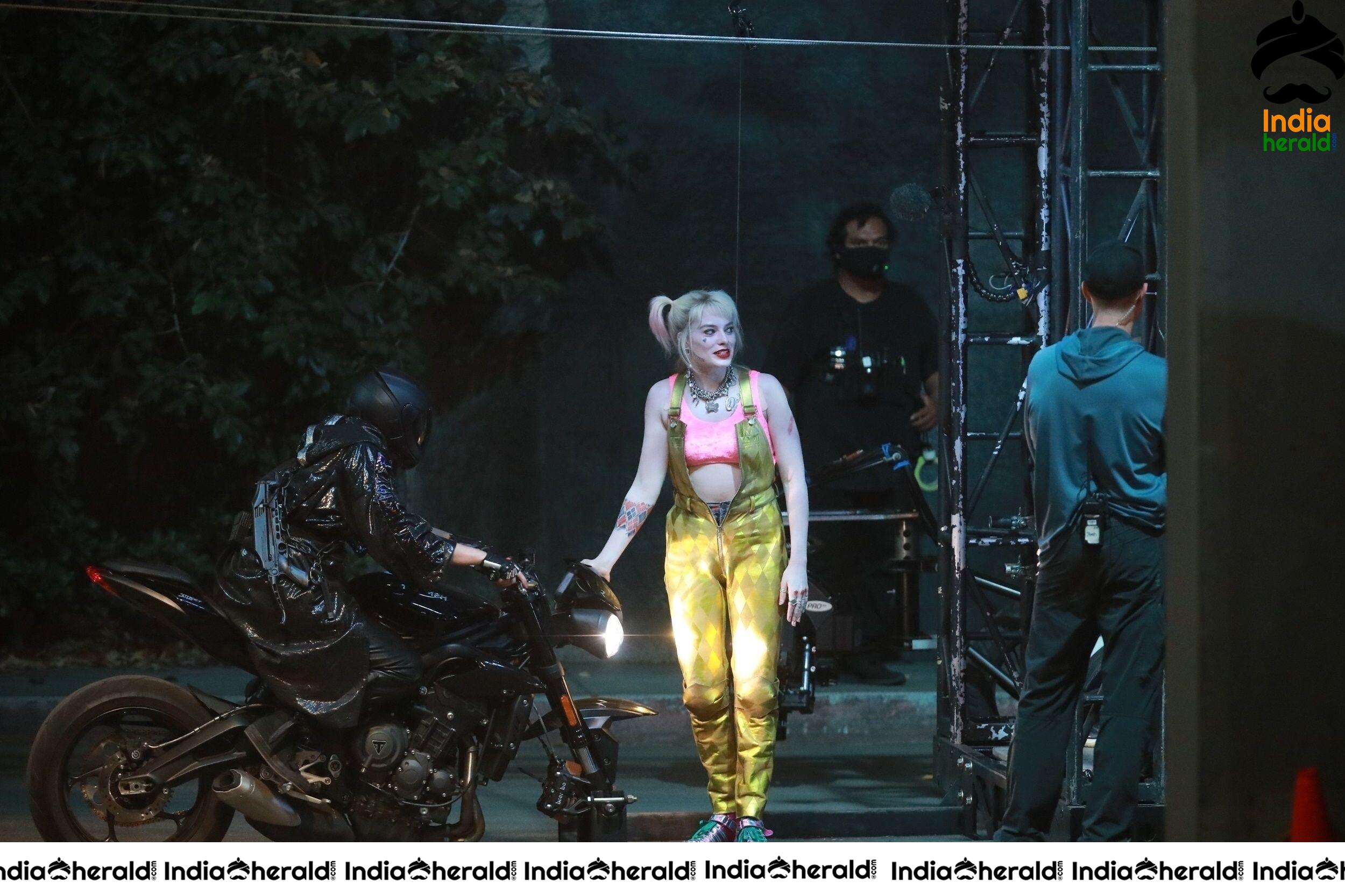 India Herald Exclusive Margot Robbie On The Sets Of Birds Of Prey At LA Set 3