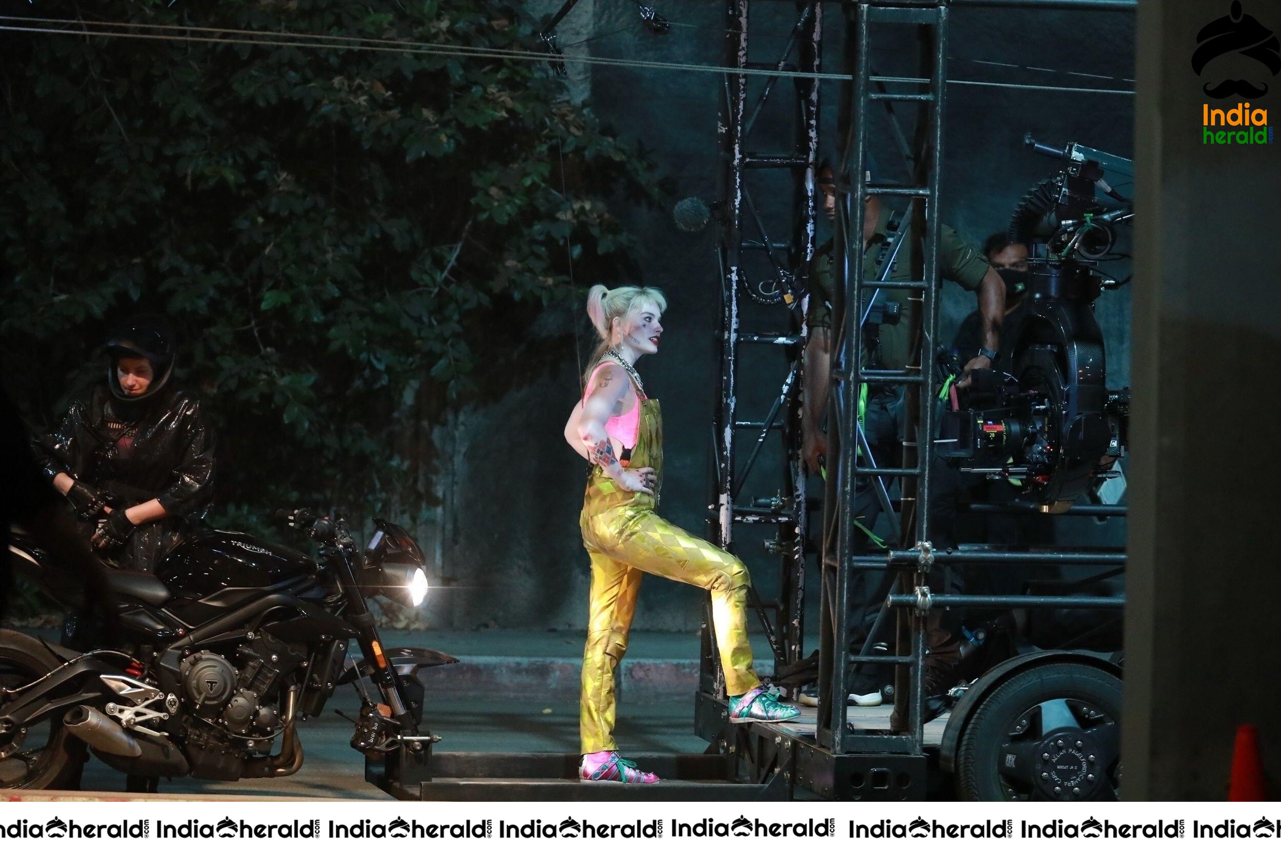 India Herald Exclusive Margot Robbie On The Sets Of Birds Of Prey At LA Set 3