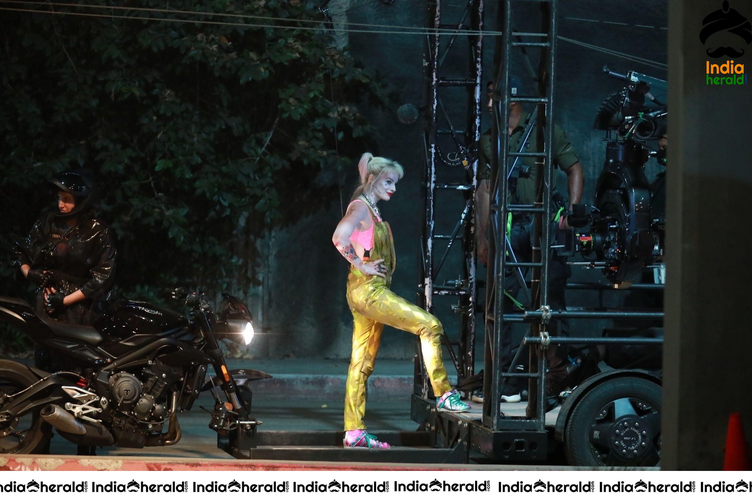 India Herald Exclusive Margot Robbie On The Sets Of Birds Of Prey At LA Set 3