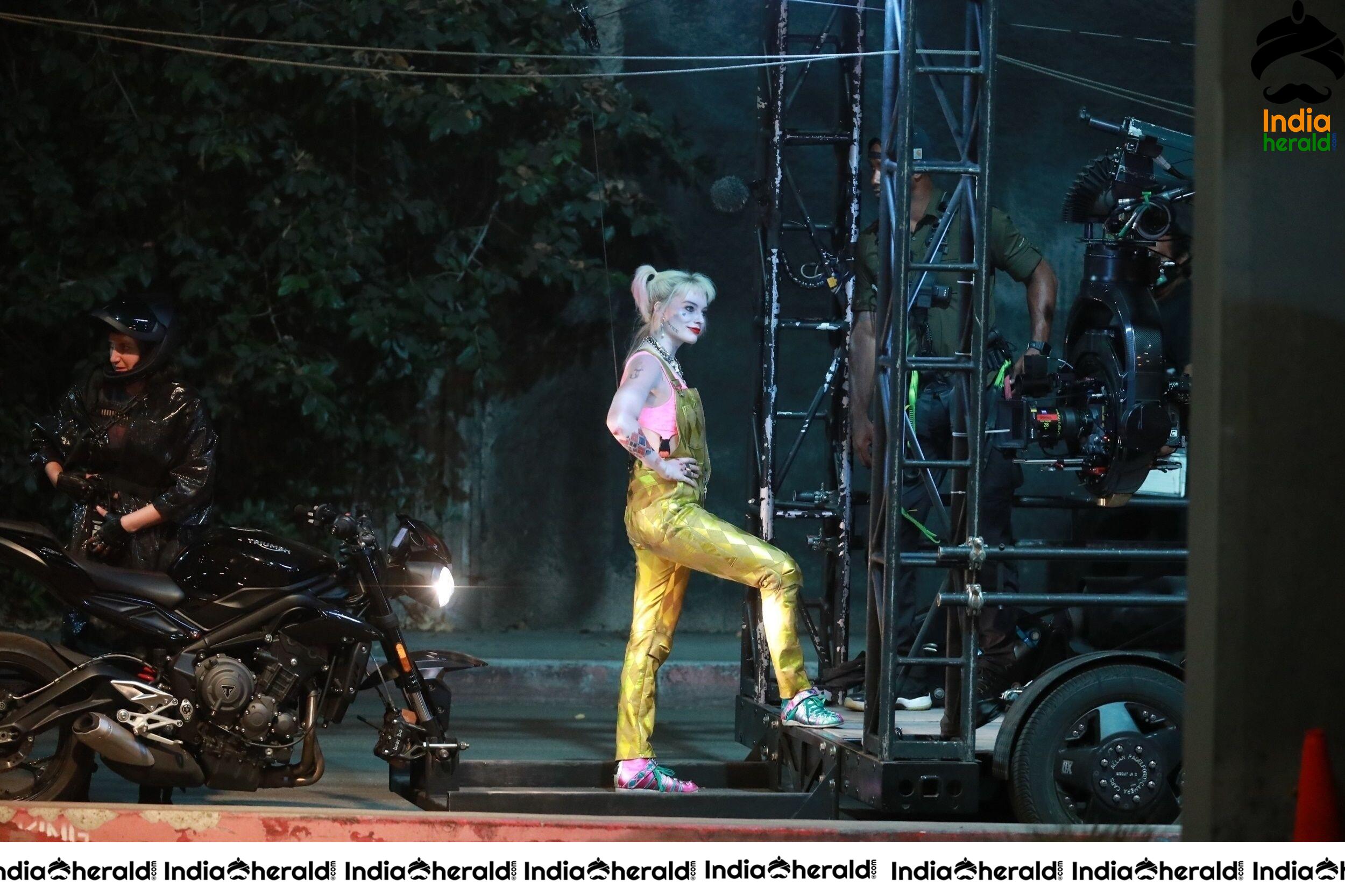 India Herald Exclusive Margot Robbie On The Sets Of Birds Of Prey At LA Set 3