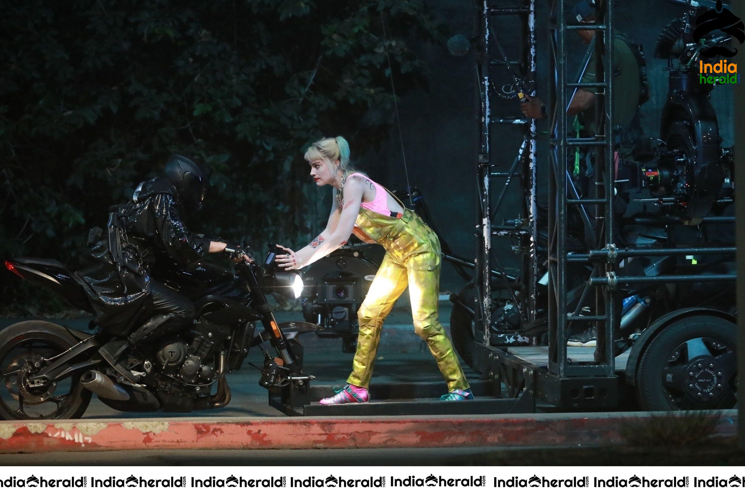 India Herald Exclusive Margot Robbie On The Sets Of Birds Of Prey At LA Set 3