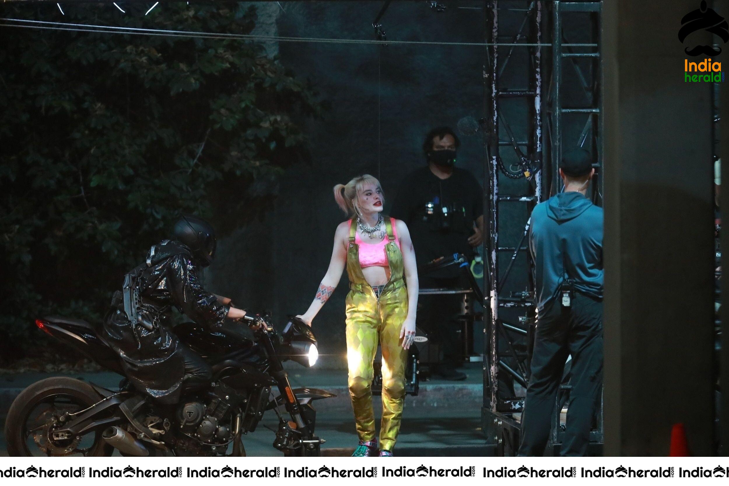 India Herald Exclusive Margot Robbie On The Sets Of Birds Of Prey At LA Set 3