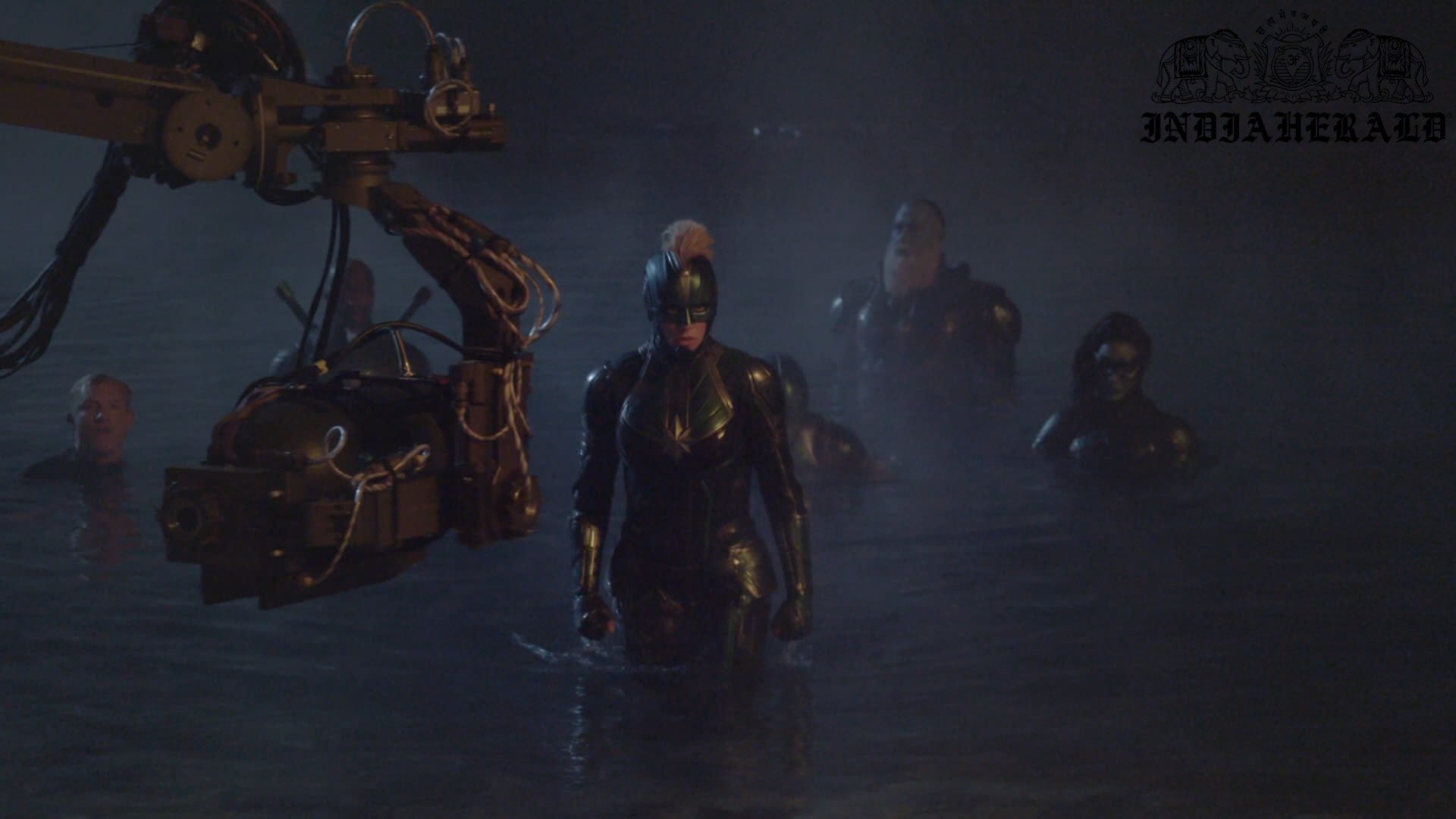 INDIA HERALD EXCLUSIVE UNSEEN BEHIND THE SCENES PHOTOS OF CAPTAIN MARVEL