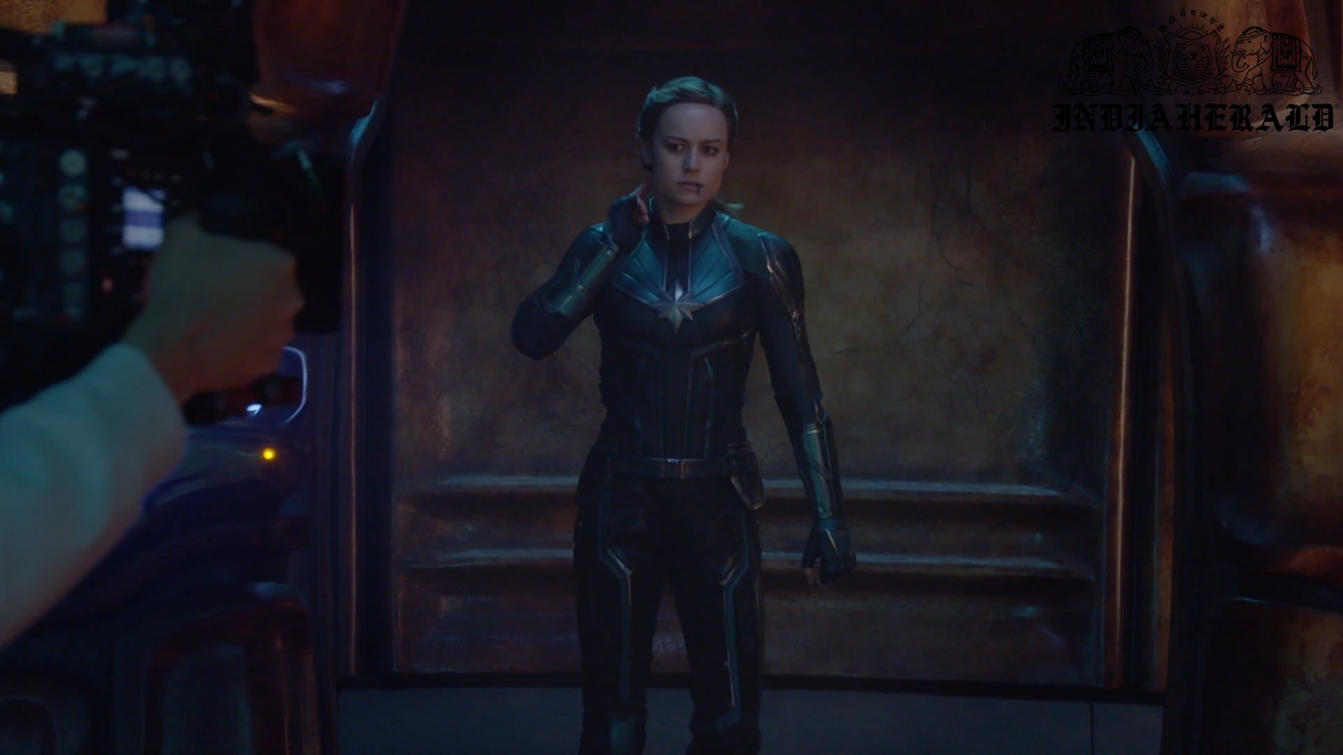 INDIA HERALD EXCLUSIVE UNSEEN BEHIND THE SCENES PHOTOS OF CAPTAIN MARVEL