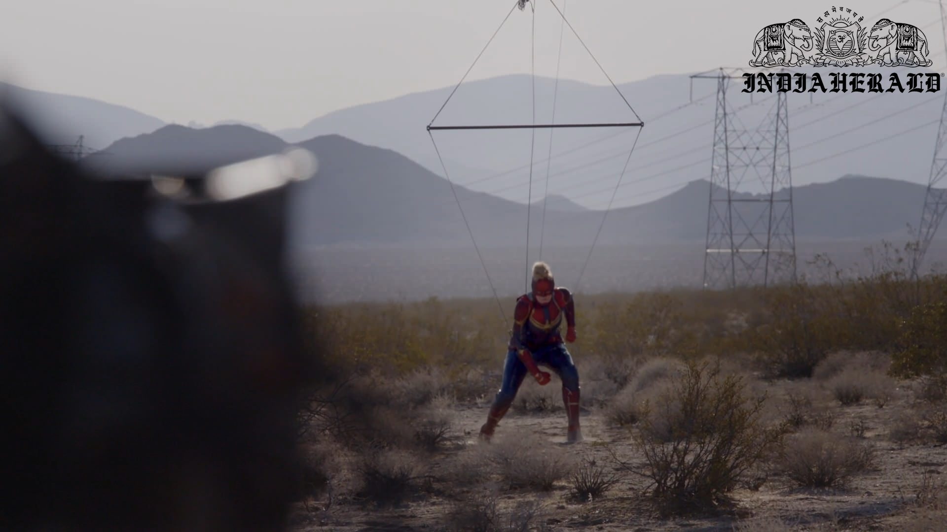 INDIA HERALD EXCLUSIVE UNSEEN BEHIND THE SCENES PHOTOS OF CAPTAIN MARVEL