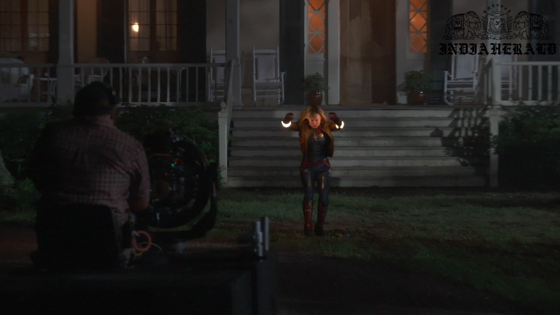 INDIA HERALD EXCLUSIVE UNSEEN BEHIND THE SCENES PHOTOS OF CAPTAIN MARVEL