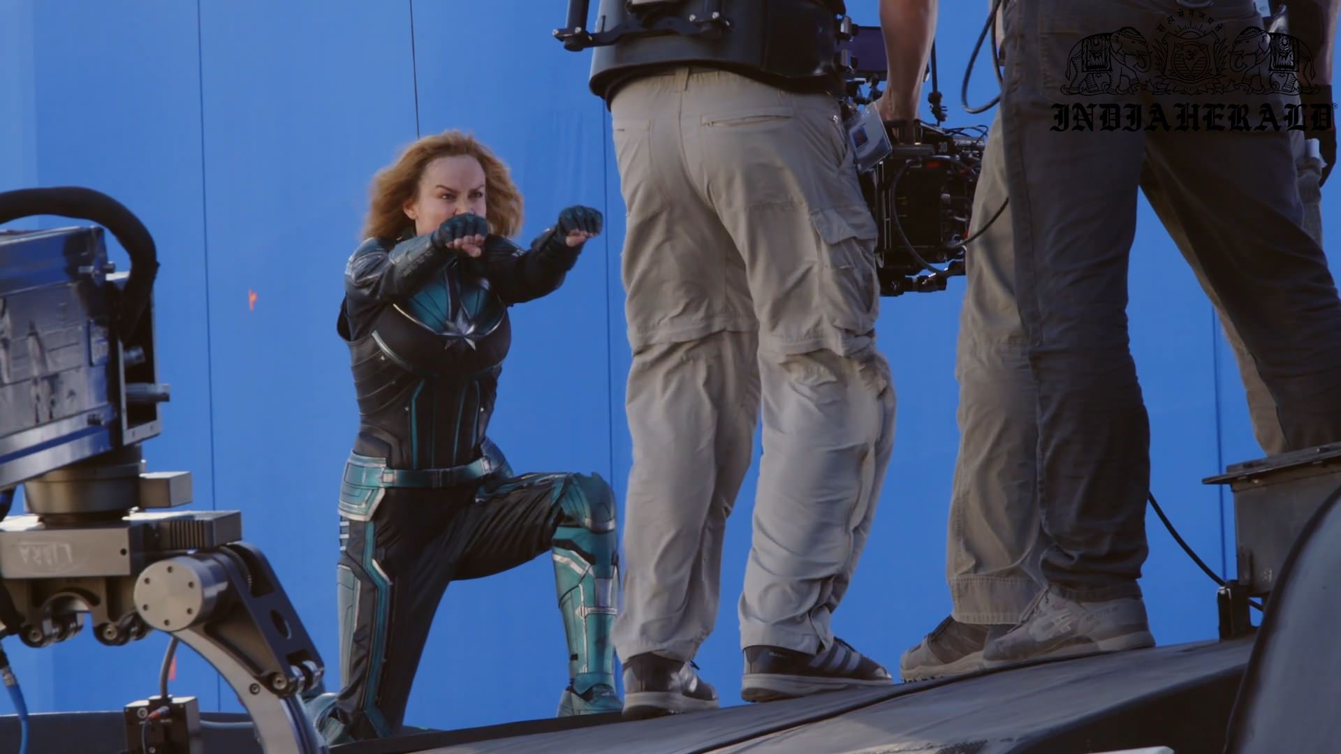 INDIA HERALD EXCLUSIVE UNSEEN BEHIND THE SCENES PHOTOS OF CAPTAIN MARVEL