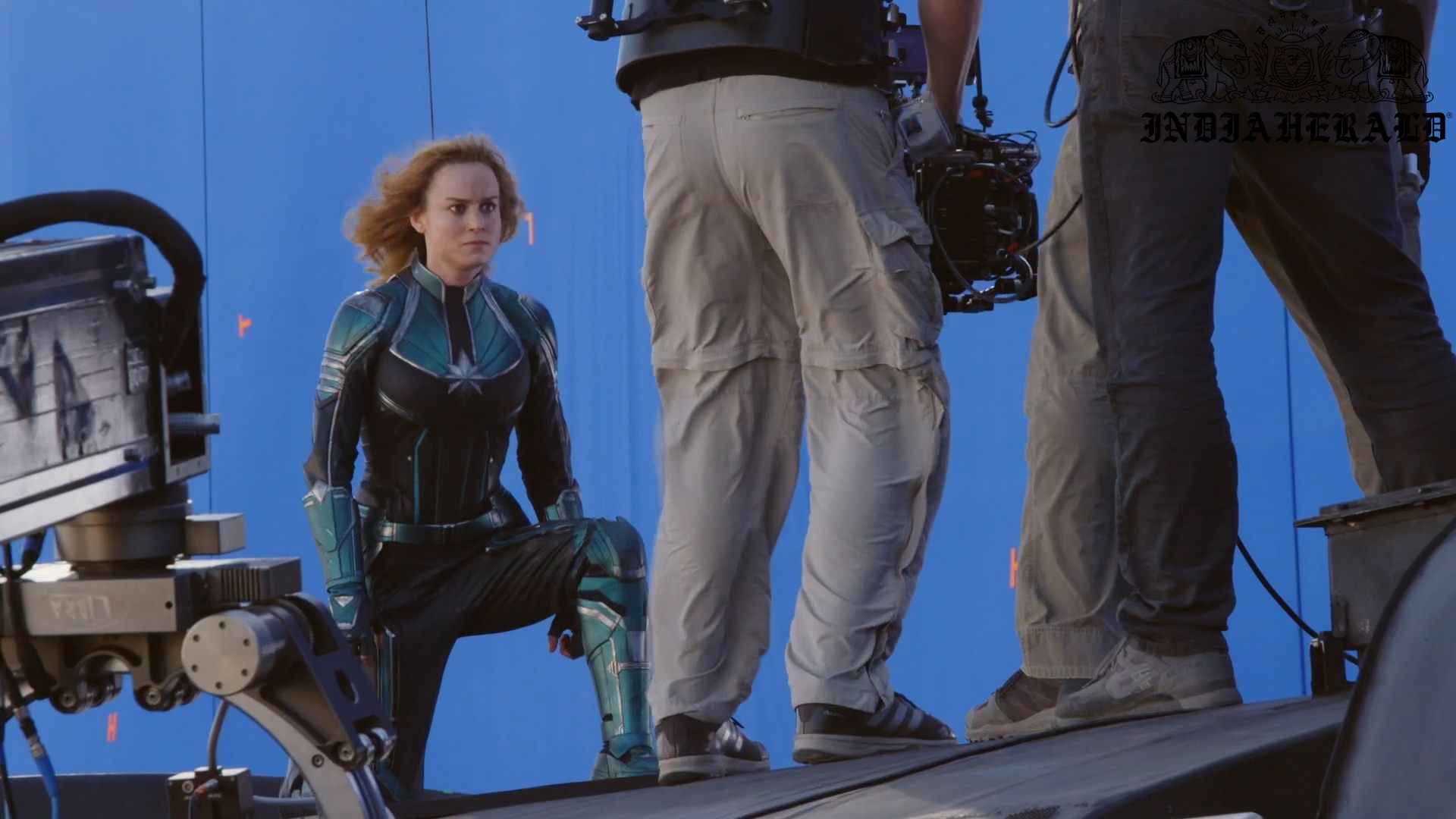 INDIA HERALD EXCLUSIVE UNSEEN BEHIND THE SCENES PHOTOS OF CAPTAIN MARVEL
