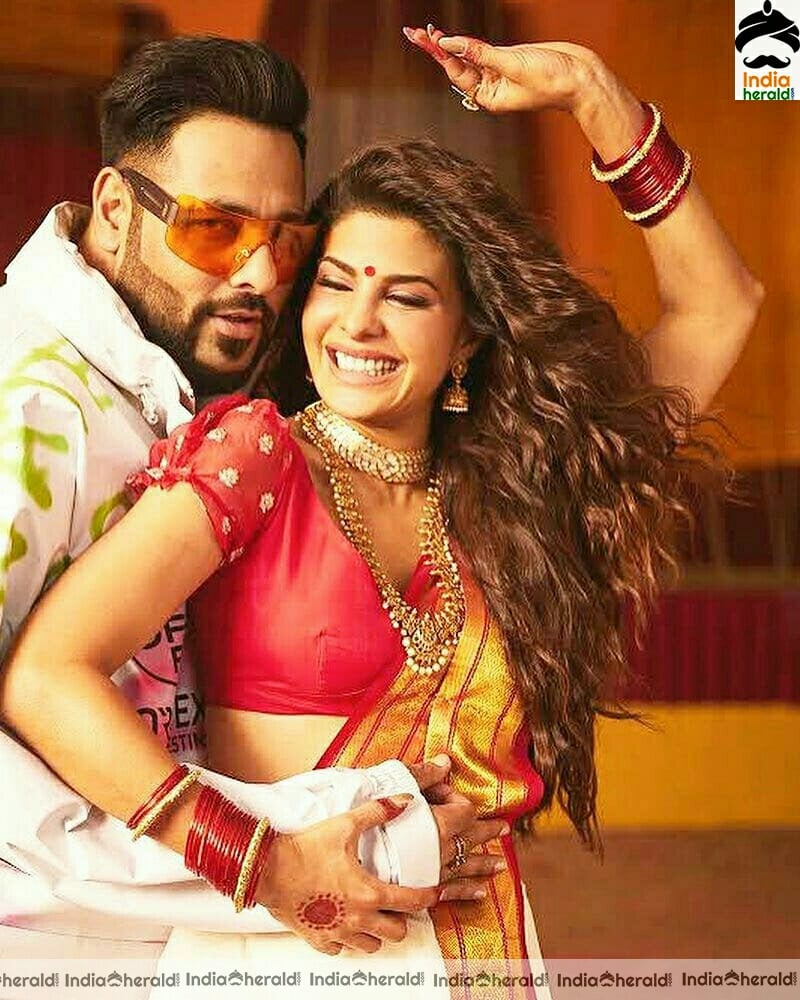 Jacqueline Jazzy Hot Photos In Saree