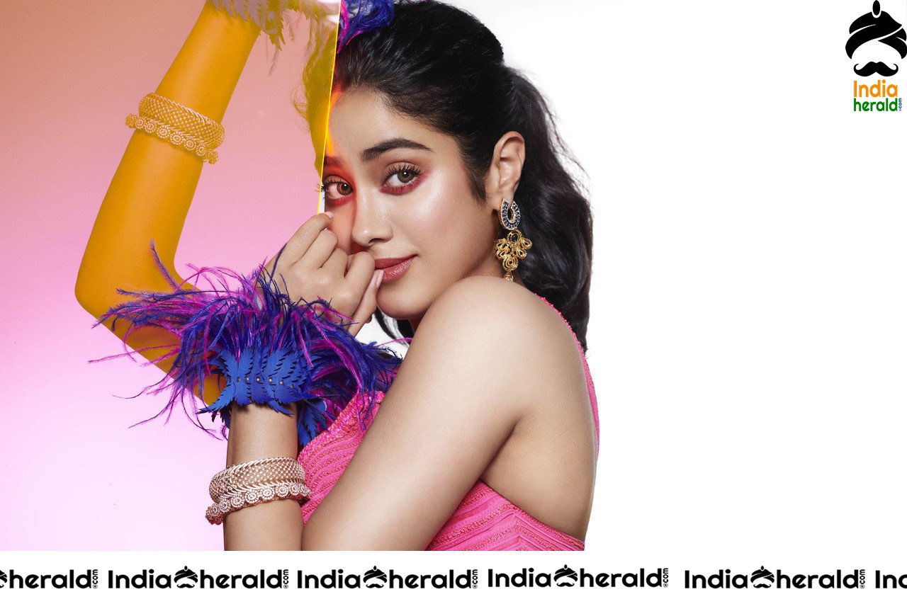 Jahnvi Kapoor Latest Hot Eye Shadow Colorful Photoshoot