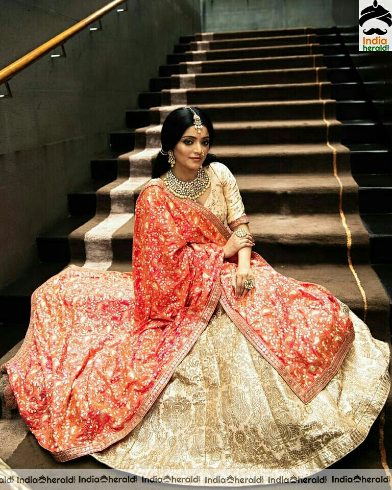 Janani Iyer traditional photos in saree