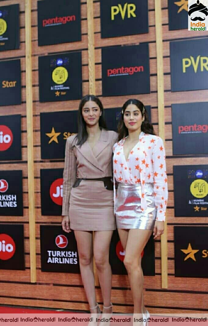 Janhvi Kapoor And Ananya Pandey Hot At MAMI Awards 2019