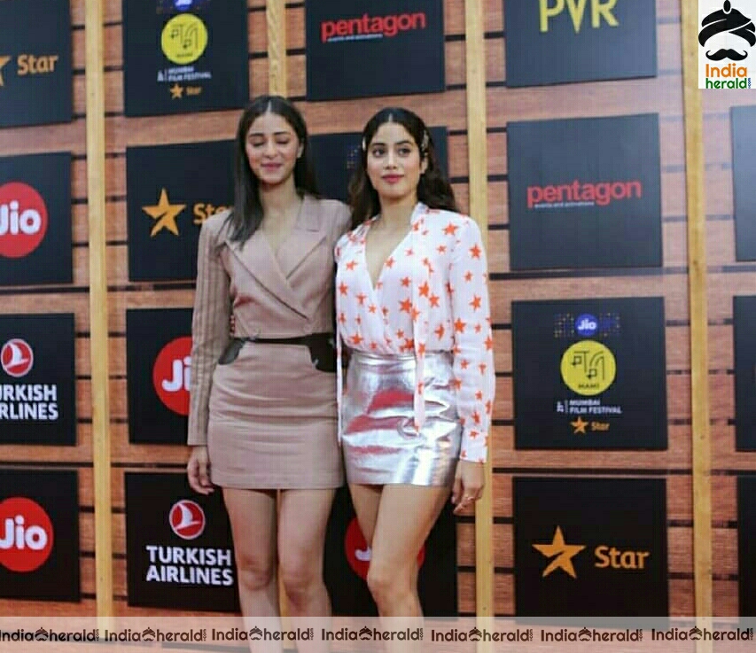 Janhvi Kapoor And Ananya Pandey Hot At MAMI Awards 2019