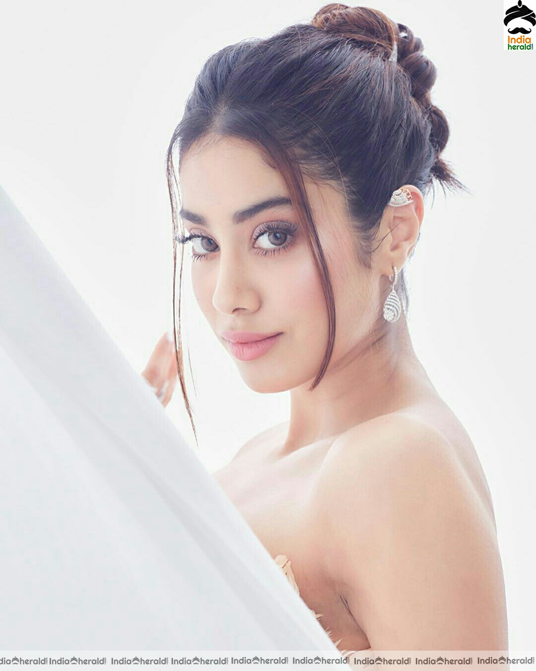 Janhvi Kapoor Hot And Cute White fairy Dress Stills