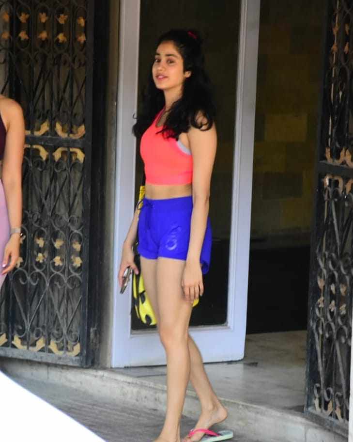 Janhvi Kapoor Hot In Her Pilates Dress