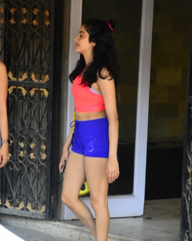 Janhvi Kapoor Hot In Her Pilates Dress