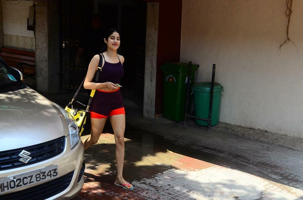 Janhvi Kapoor In Sexy Shorts Showing Her Thighs