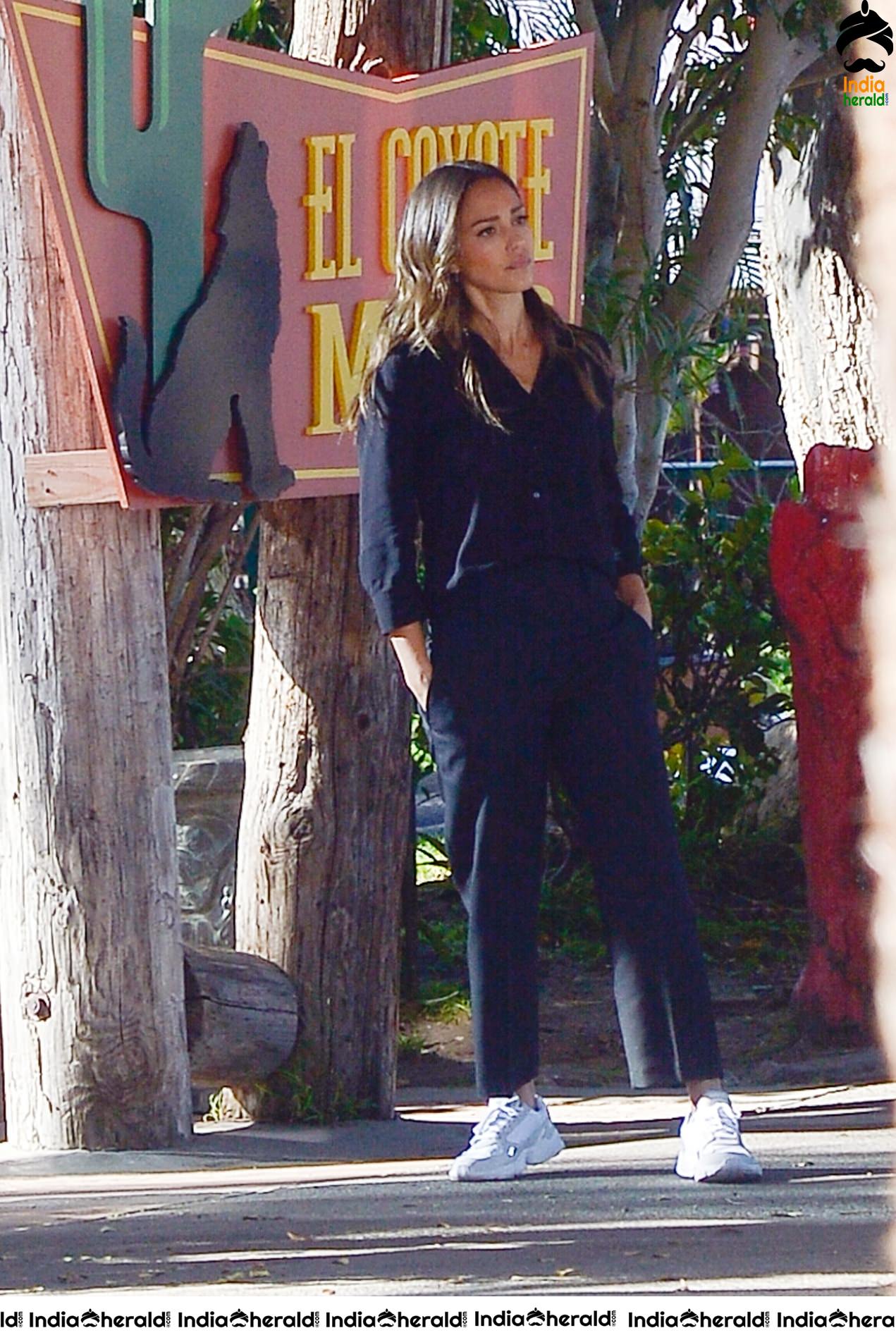 Jessica Alba and Gabrielle Union On the Set of LA Finest in Los Angeles