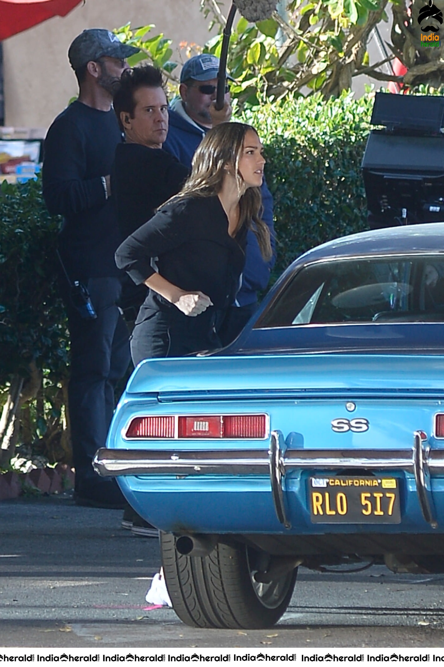 Jessica Alba and Gabrielle Union On the Set of LA Finest in Los Angeles
