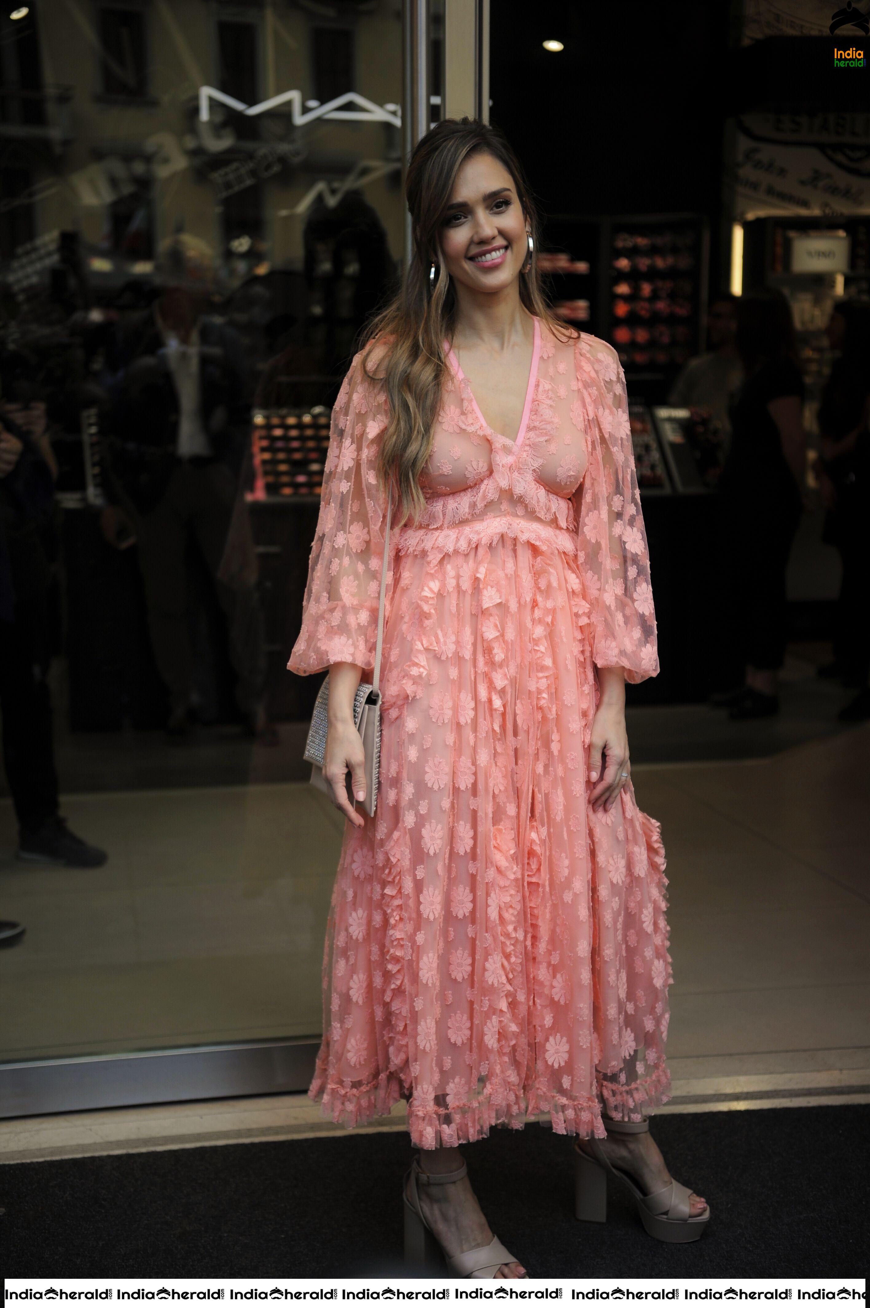 Jessica Alba at Honest Beauty Line Meet and Greet in Douglas Store Set 2