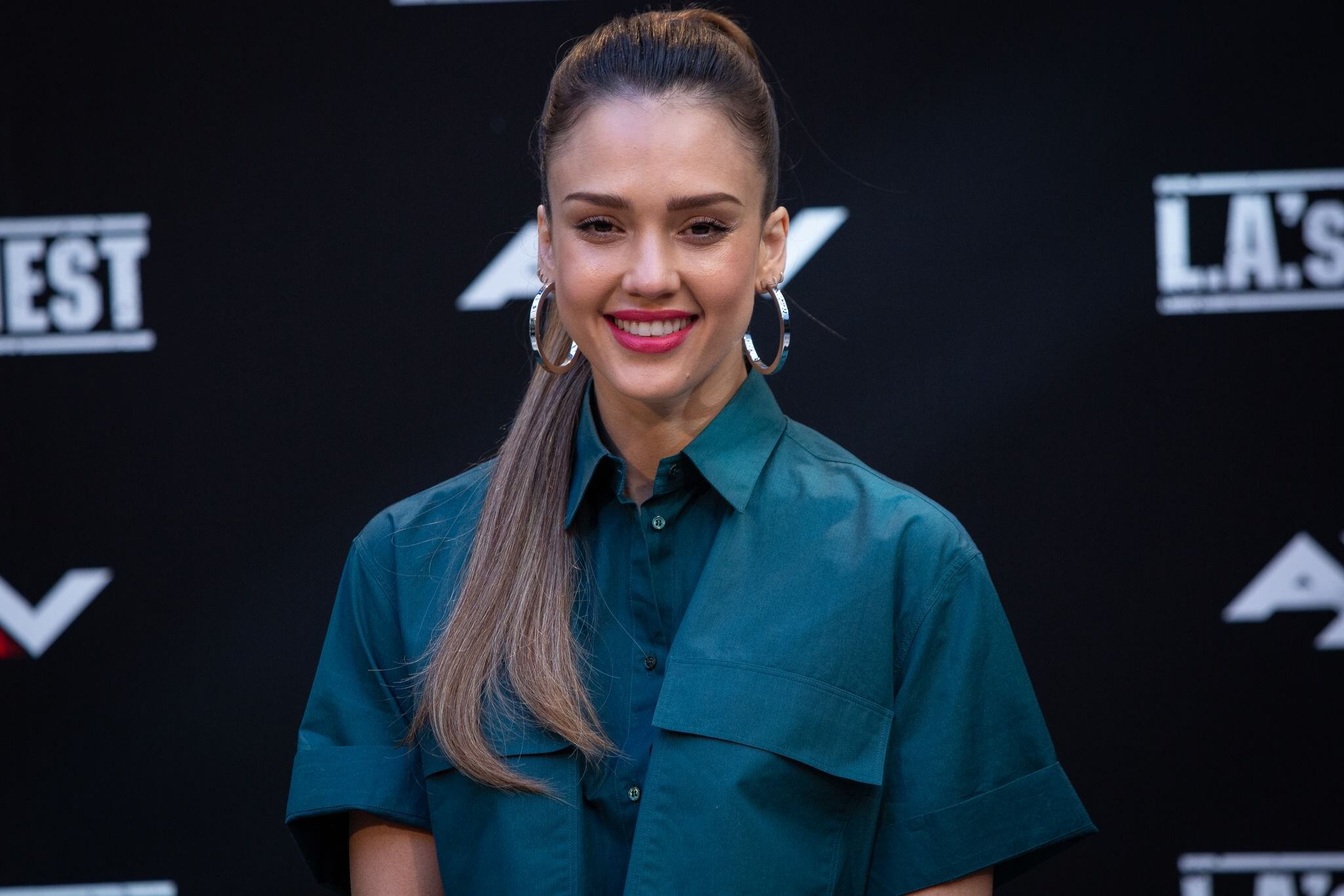 More than 30 Photos of Jessica Alba At LA's Finest Photocall Shoot In Madrid