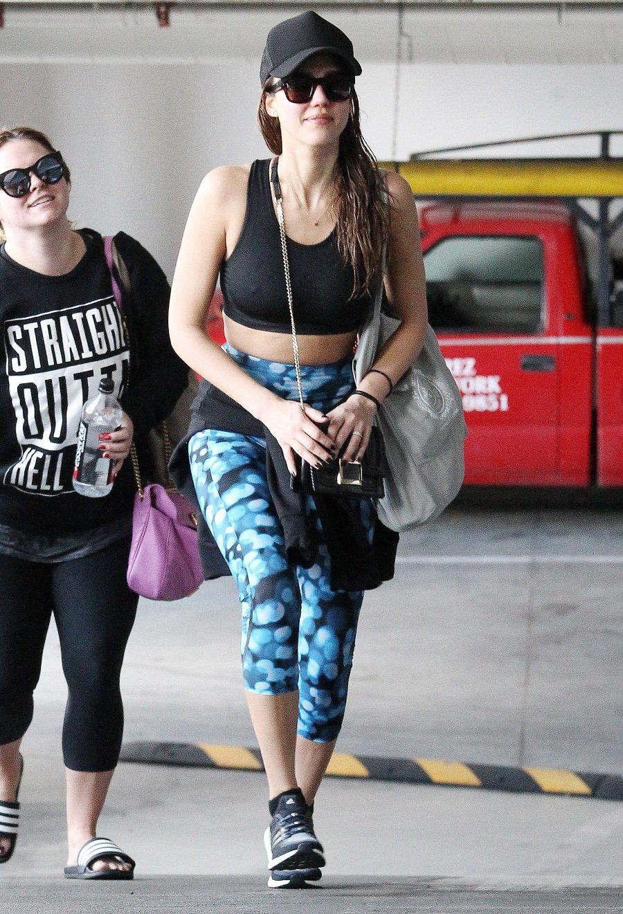 Jessica Alba Has A Workout At Cycle House In West Hollywood