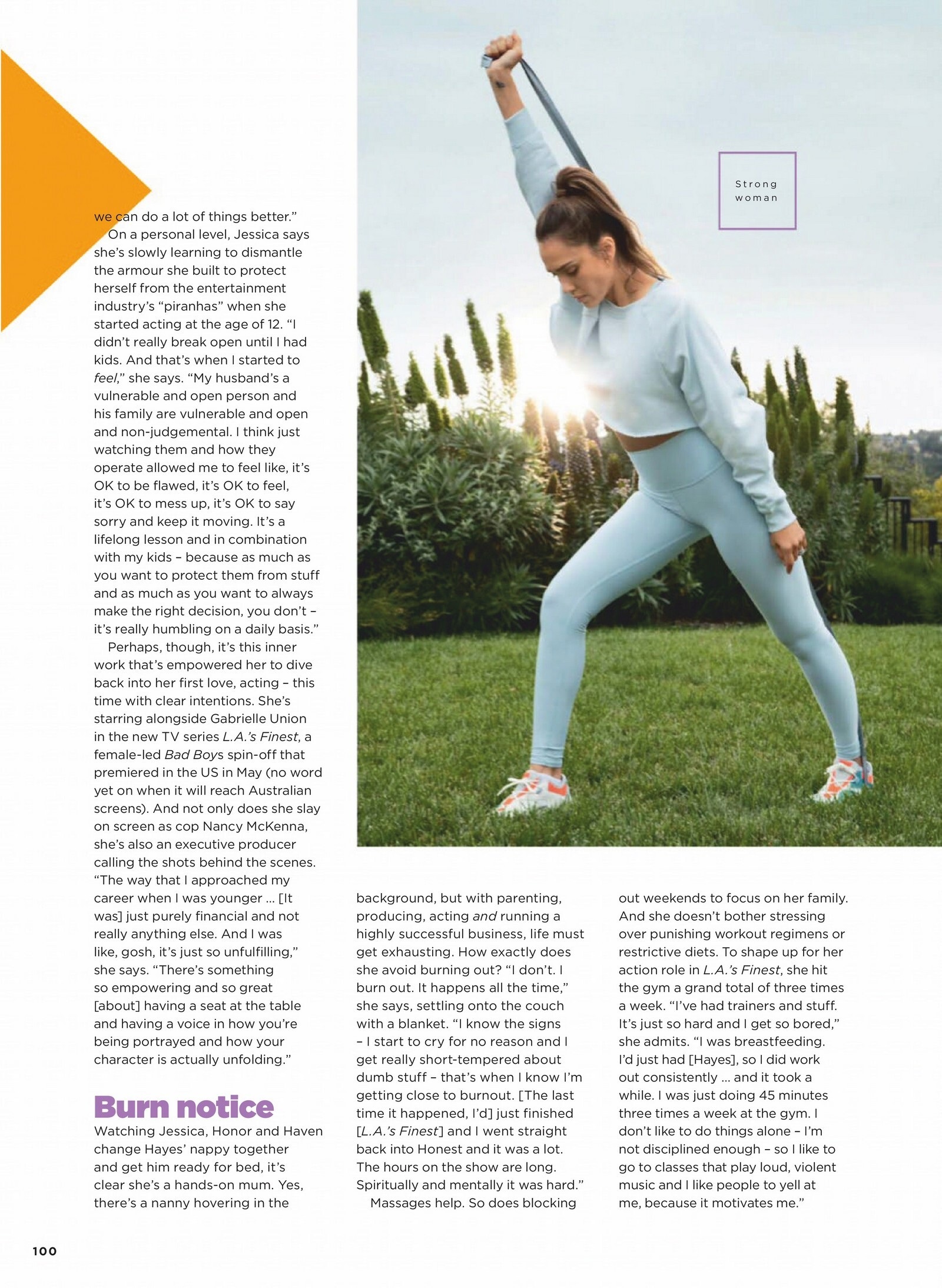 Jessica Alba Poses For Womens Health Magazine Australian Edition